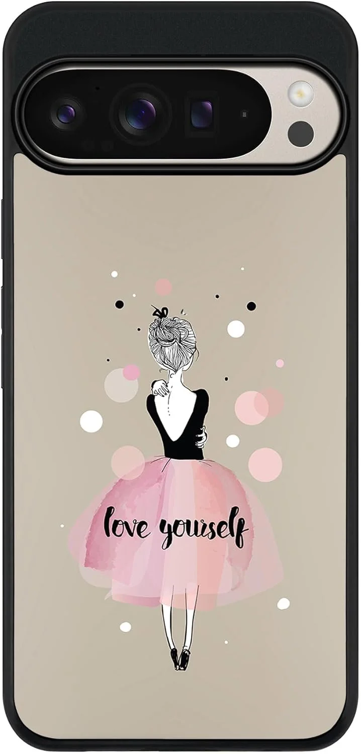 کاور محافظ گوشی گوگل پیکسل 9 پرو XL، پوشش مقاوم، باریک و محافظ دوربین، ضد ضربه و نازک - طرح دوست داشتن خود