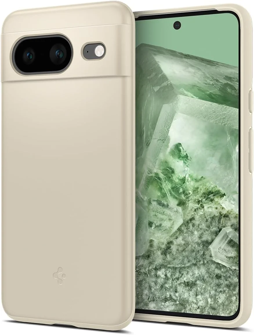 کاور محافظ باریک Spigen Thin Fit مناسب برای گوشی Google Pixel 8 - رنگ بژ مات