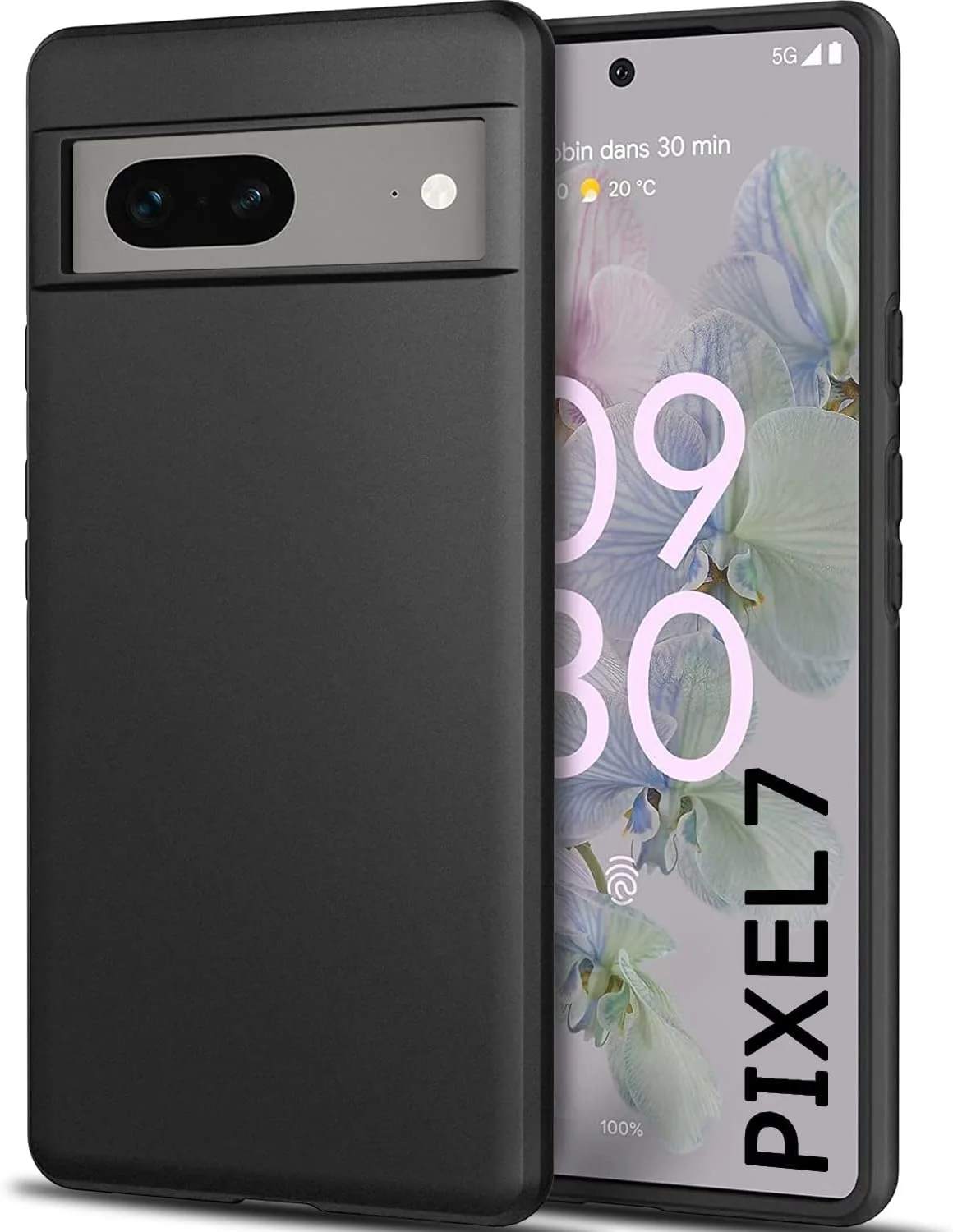 کاور محافظ گوشی گوگل پیکسل 7، جنس سیلیکون نرم و مات، انعطاف پذیر، رنگ مشکی مات