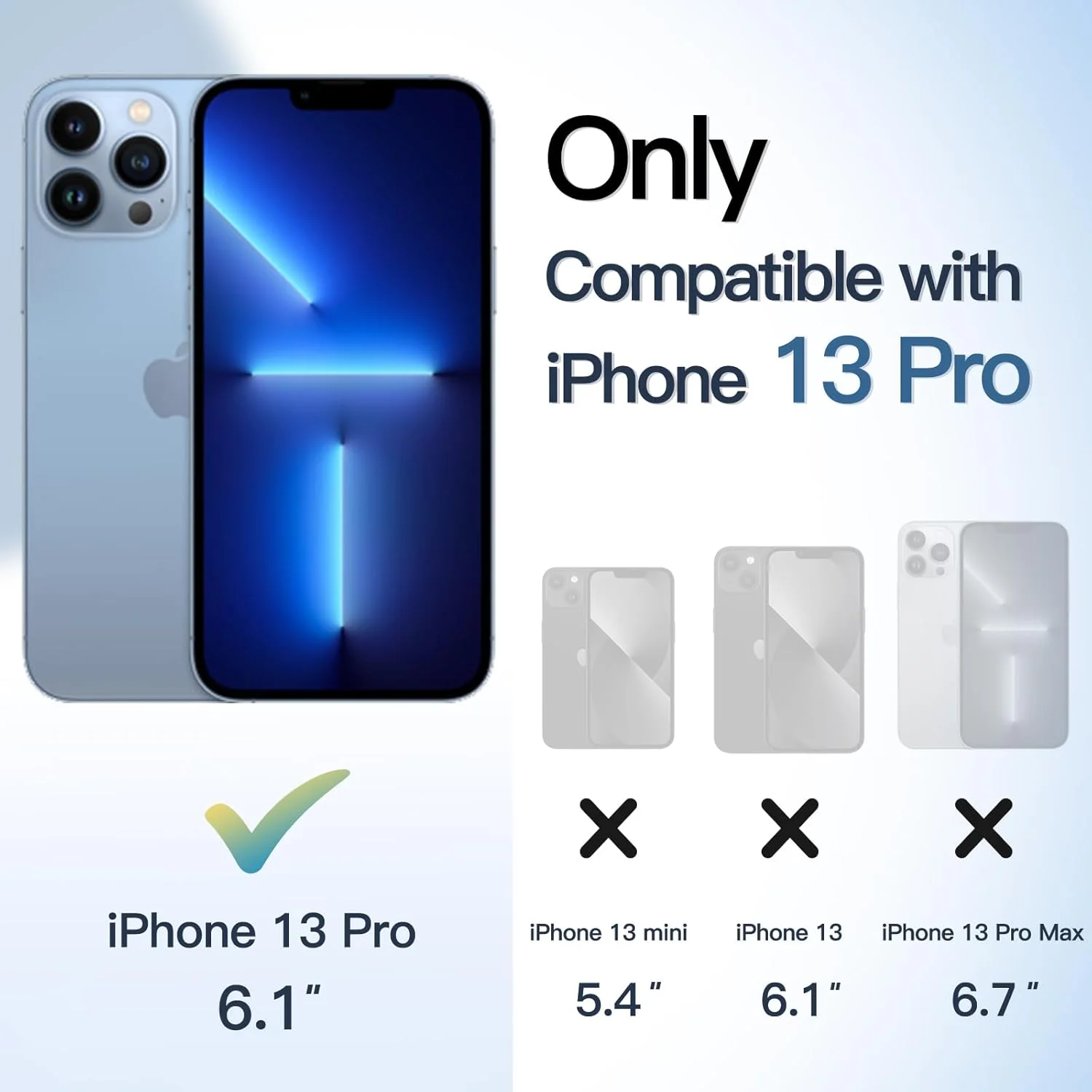 کاور آهنربایی JETech برای آیفون 13 پرو 6.1 اینچی سازگار با MagSafe، کاور ضربه گیر گوشی، فریم TPU مات رنگ ثابت، پشت شفاف ضد خش (آبی سیرا) کاور آهنربایی JETech برای آیفون 13 پرو 6.1 اینچی سازگار با MagSafe، کاور ضربه گیر گوشی، فریم TPU مات رنگ ثابت، پشت شفاف ضد خش (آبی سیرا)