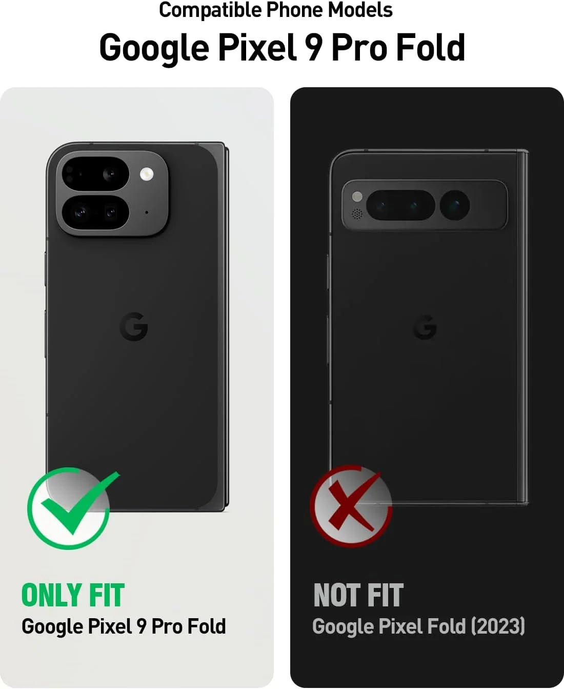 قاب محافظ مقاوم و ضد ضربه برای گوشی گوگل پیکسل 9 پرو فولد 5G، با محافظ لولا، پایه نگهدارنده، محافظ صفحه نمایش داخلی و محافظت کامل از بدنه، رنگ متالیک خاکستری