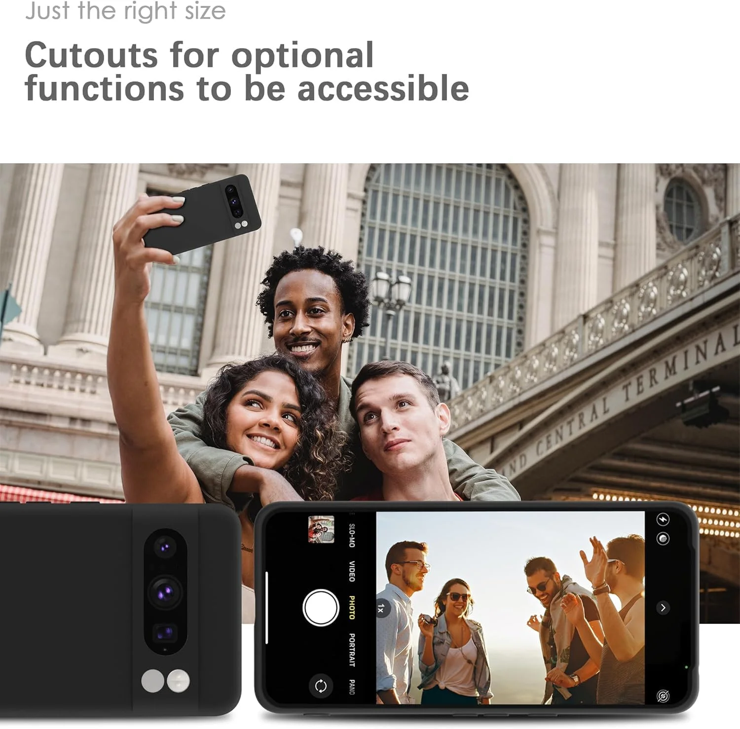 کاور محافظ سیلیکونی TPU نرم و مات ضد ضربه برای گوگل پیکسل 8 5G، فوق العاده باریک، مشکی