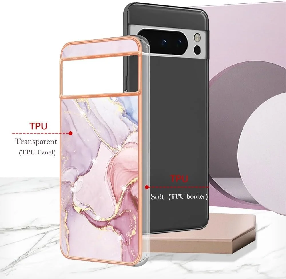 کاور گوشی گوگل پیکسل 9 / پیکسل 9 پرو / پیکسل 9 پرو XL، طرح مرمر زیبا، کاور سخت با لبه طلایی ممتاز، فوق العاده نازک، ضد گرد و غبار و ضد ضربه (گوگل پیکسل 9/9 پرو، صورتی) کاور گوشی گوگل پیکسل 9 / پیکسل 9 پرو / پیکسل 9 پرو XL، طرح مرمر زیبا، کاور سخت با لبه طلایی ممتاز، فوق العاده نازک، ضد گرد و غبار و ضد ضربه (گوگل پیکسل 9/9 پرو، صورتی)