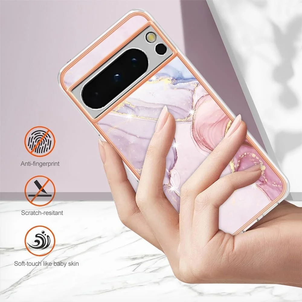 کاور گوشی گوگل پیکسل 9 / پیکسل 9 پرو / پیکسل 9 پرو XL، طرح مرمر زیبا، کاور سخت با لبه طلایی ممتاز، فوق العاده نازک، ضد گرد و غبار و ضد ضربه (گوگل پیکسل 9/9 پرو، صورتی) کاور گوشی گوگل پیکسل 9 / پیکسل 9 پرو / پیکسل 9 پرو XL، طرح مرمر زیبا، کاور سخت با لبه طلایی ممتاز، فوق العاده نازک، ضد گرد و غبار و ضد ضربه (گوگل پیکسل 9/9 پرو، صورتی)
