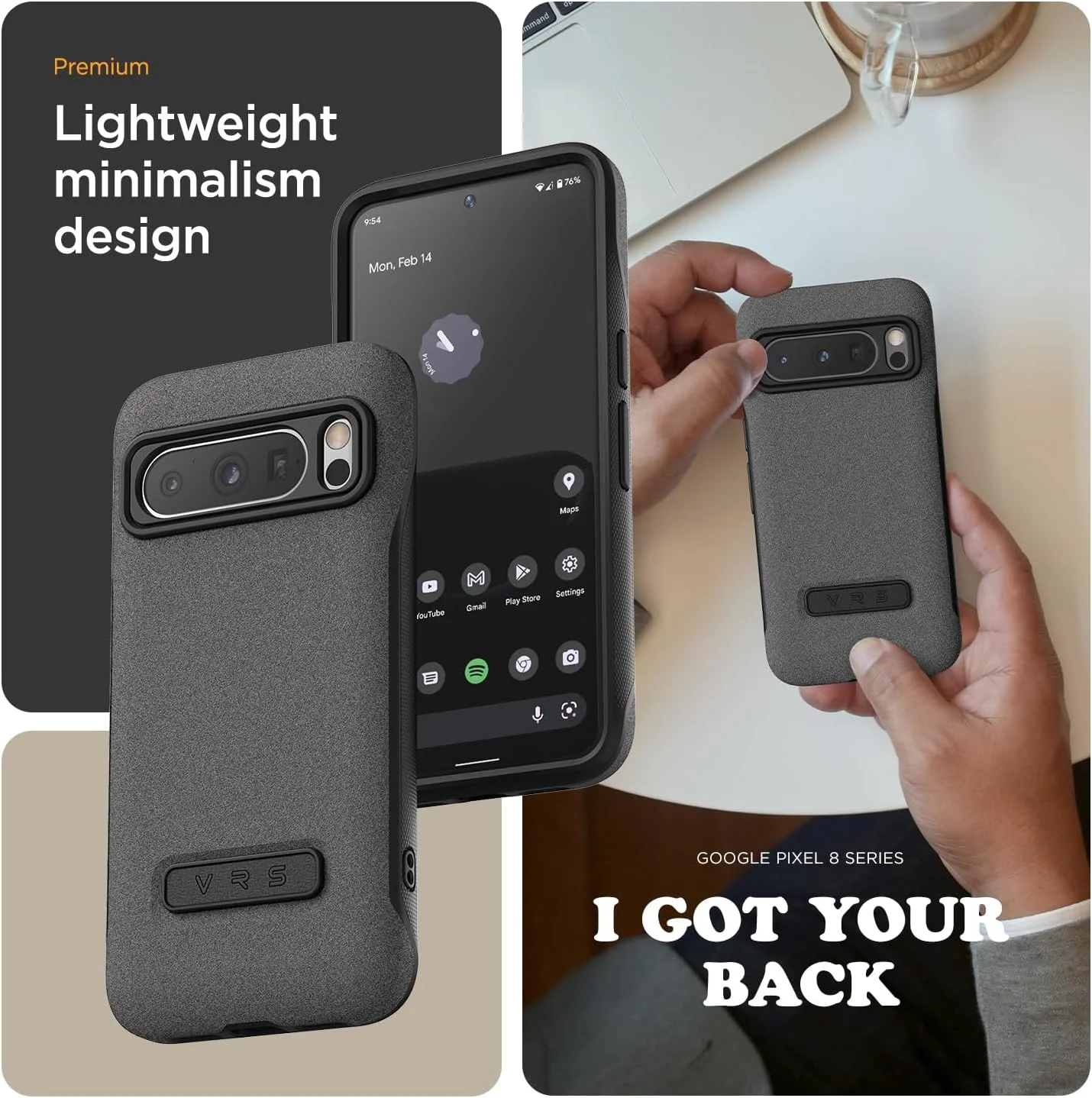 کاور محافظ مدرن VRS Design Terra Guard مناسب برای گوشی گوگل پیکسل 8 پرو - ماسه سنگی