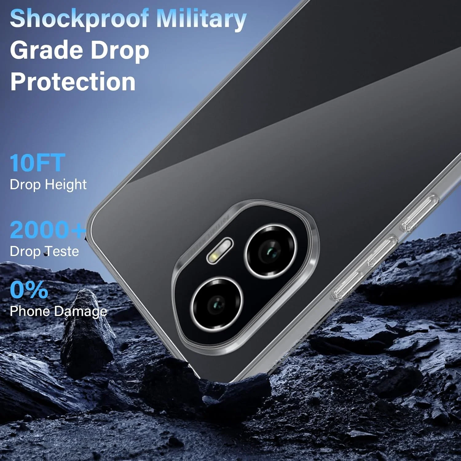 کاور محافظ گوشی آنر 300، کاور محافظ شفاف و بسیار نازک با محافظت ضد ضربه در چهار گوشه، ساخته شده از TPU منعطف و نرم