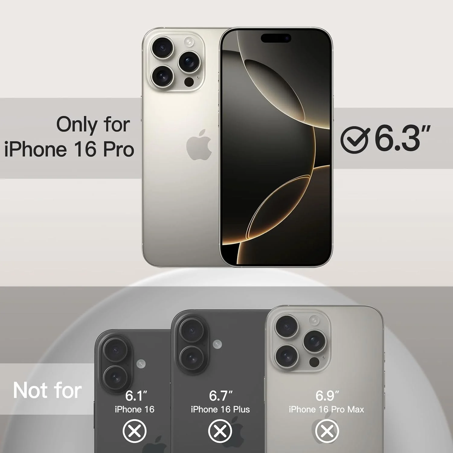 کاور سیلیکونی مایع JETech برای آیفون 16 پرو 6.3 اینچی، کاور محافظ تمام بدنه با لمس نرم و ابریشمی، ضد خش و مقاوم در برابر ضربه با پوشش داخلی میکروفایبر (تیتانیوم طبیعی)