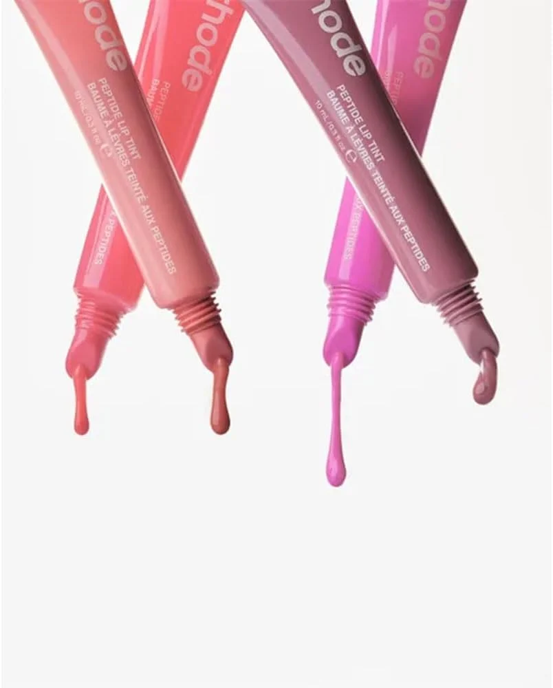 محفظه رژ لب Rhode - لوازم جانبی شیک سیلیکونی تلفن برای مراقبت از لب پپتیدی، گیره بادوام و طراحی شیک - مناسب برای مدل های منتخب آیفون (ژله تمشک، بنفش، آیفون 14 پرو مکس)