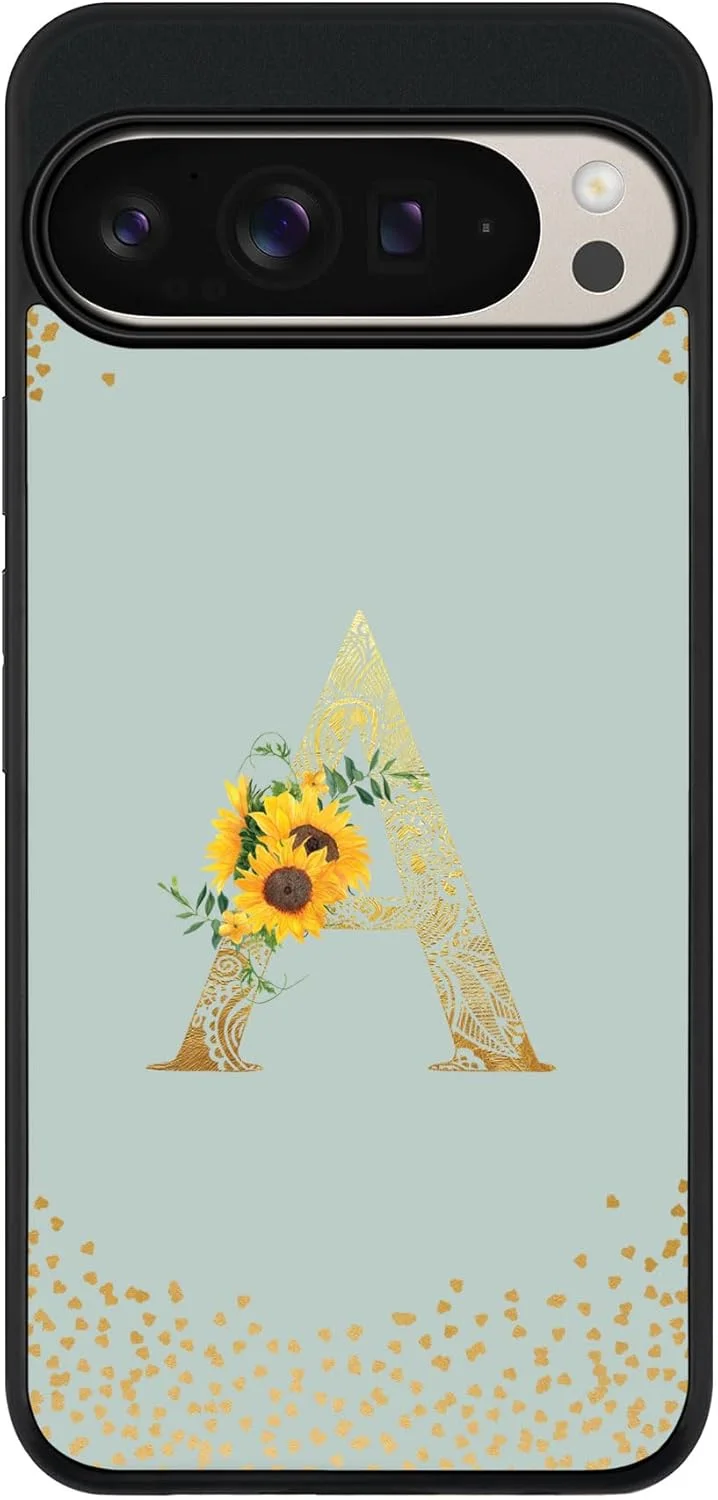 قاب محافظ گوشی گوگل پیکسل 9 پرو ایکس ال، پوشش مقاوم، باریک، محافظت از دوربین، ضد ضربه و نازک - طرح گلدار سفارشی - A (خاکستری روشن)