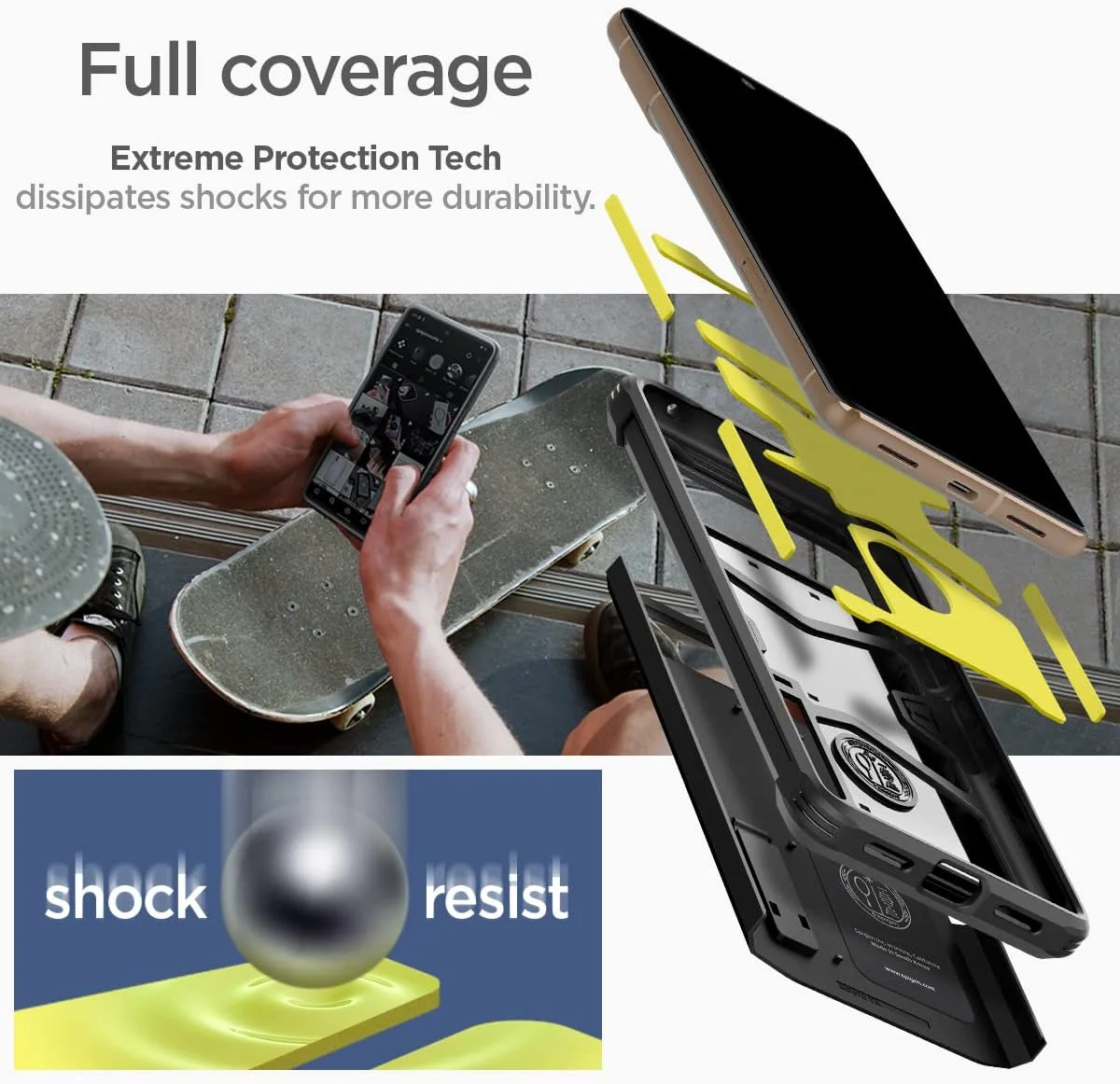 کاور محافظ ضد ضربه Spigen Tough Armor مناسب برای گوشی Google Pixel 7 PRO - مشکی