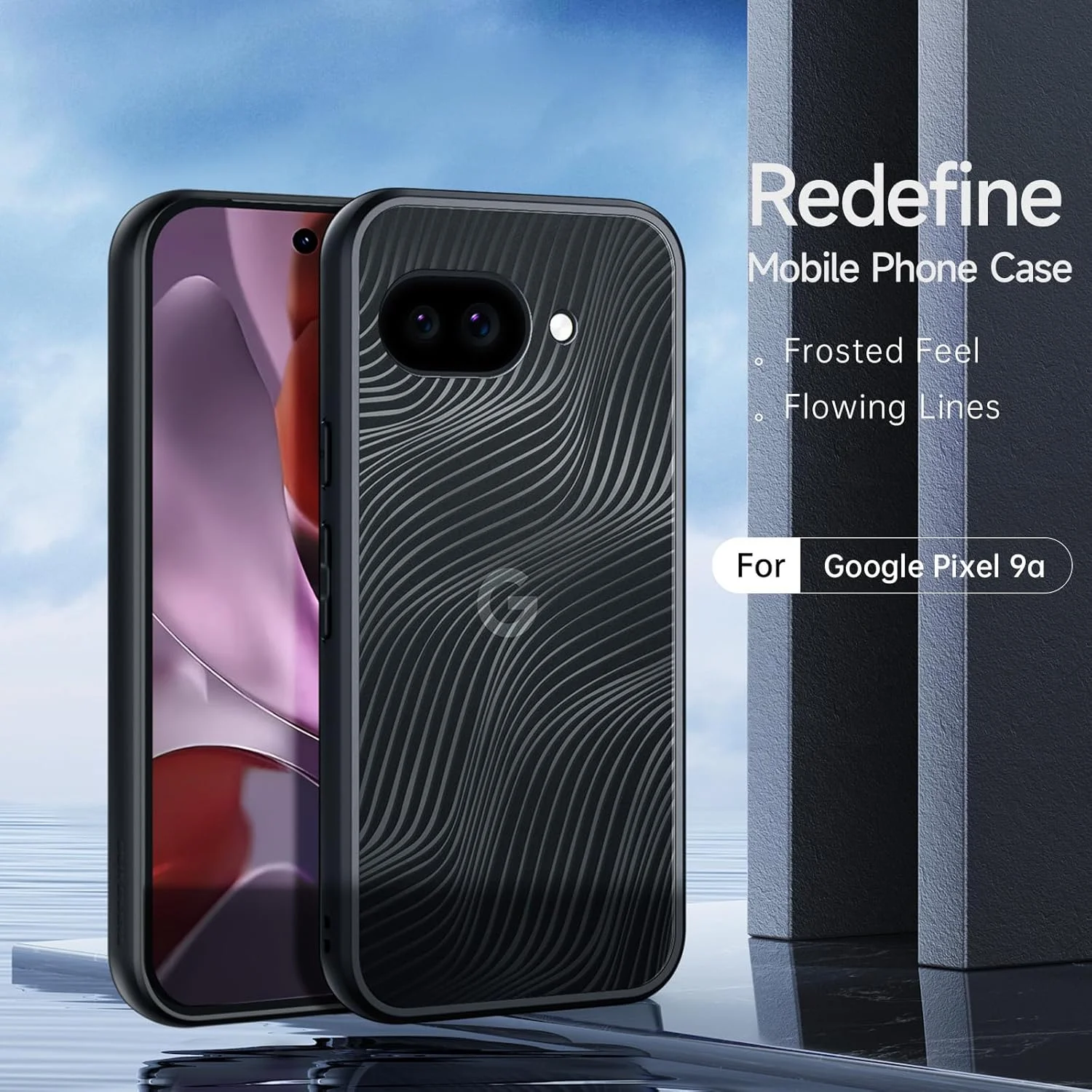 قاب محافظ شفاف سازگار با گوگل پیکسل 9A: پشت PC سخت - سپر TPU نرم - ضد زردی - قاب محافظ ضد ضربه باریک و نازک برای پیکسل 9A مردان و زنان - مشکی/شفاف قاب محافظ شفاف سازگار با گوگل پیکسل 9A: پشت PC سخت - سپر TPU نرم - ضد زردی - قاب محافظ ضد ضربه باریک و نازک برای پیکسل 9A مردان و زنان - مشکی/شفاف