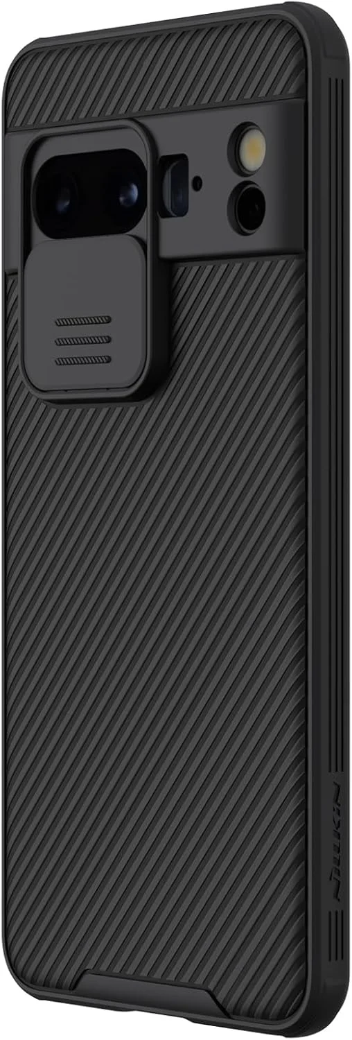 قاب محافظ نیلکین CamShield Pro مناسب برای گوگل پیکسل 8 پرو (6.7 اینچ) با محافظ کشویی دوربین، محافظت دو لایه TPU + PC، رنگ های متنوع