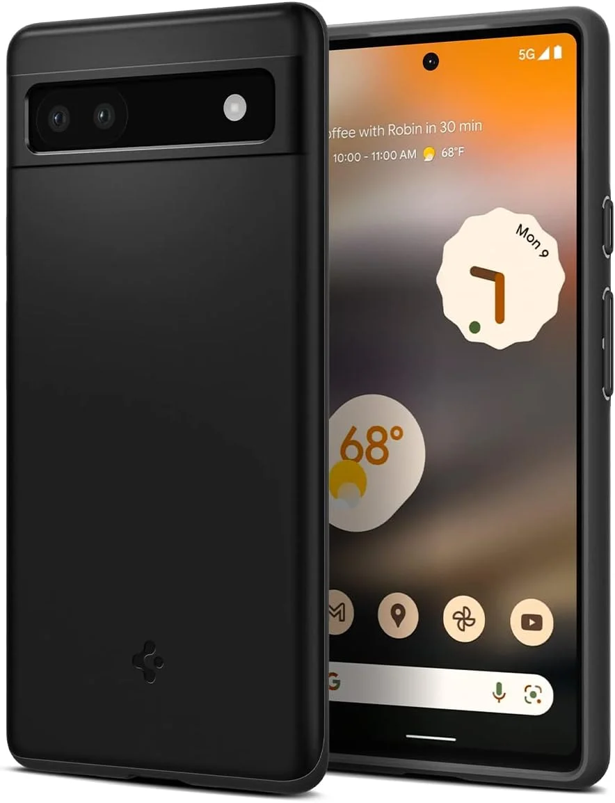 کاور محافظ باریک Spigen Thin Fit مناسب برای گوشی Google Pixel 6a (سال 2022) - مشکی