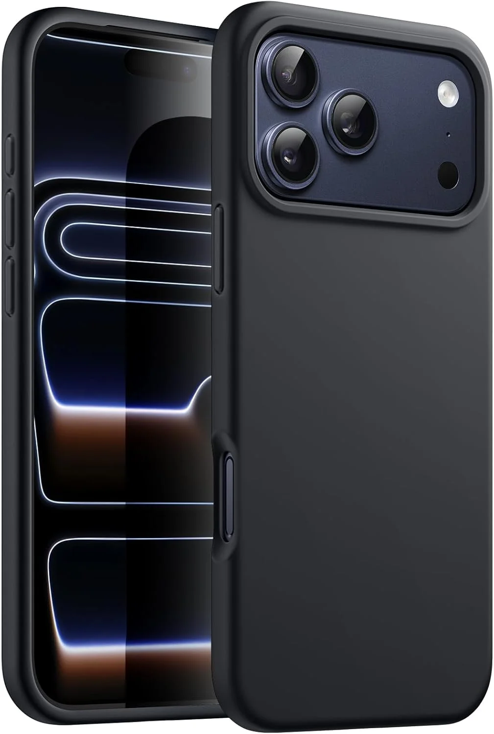 کاور سیلیکونی مایع JETech برای آیفون 17 پرو 6.3 اینچی، محافظت کامل بدنه با لمس نرم و ابریشمی، ضد خش و ضد ضربه با پوشش داخلی میکروفایبر (مشکی)