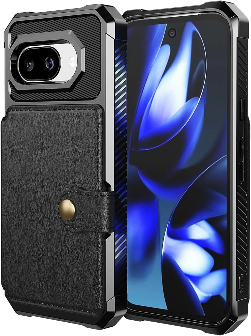 کیف پول تاشو سازگار با قاب گوشی گوگل پیکسل 10 پرو ایکس ال با نگهدارنده کارت، ضربه گیر مقاوم در برابر ضربه، روکش چرمی PU، بست مغناطیسی، قاب محافظ پایه نگهدارنده خودرو برای گوگل 10 پرو ایکس ال، مشکی کیف پول تاشو سازگار با قاب گوشی گوگل پیکسل 10 پرو ایکس ال با نگهدارنده کارت، ضربه گیر مقاوم در برابر ضربه، روکش چرمی PU، بست مغناطیسی، قاب محافظ پایه نگهدارنده خودرو برای گوگل 10 پرو ایکس ال، مشکی