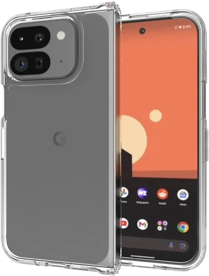 کاور محافظ شفاف مارگون برای گوشی گوگل پیکسل 9 پرو فولد / گوگل پیکسل فولد 2، باریک، سبک وزن، ضد ضربه، ضد لغزش و محافظت قوی (شفاف) کاور محافظ شفاف مارگون برای گوشی گوگل پیکسل 9 پرو فولد / گوگل پیکسل فولد 2، باریک، سبک وزن، ضد ضربه، ضد لغزش و محافظت قوی (شفاف)