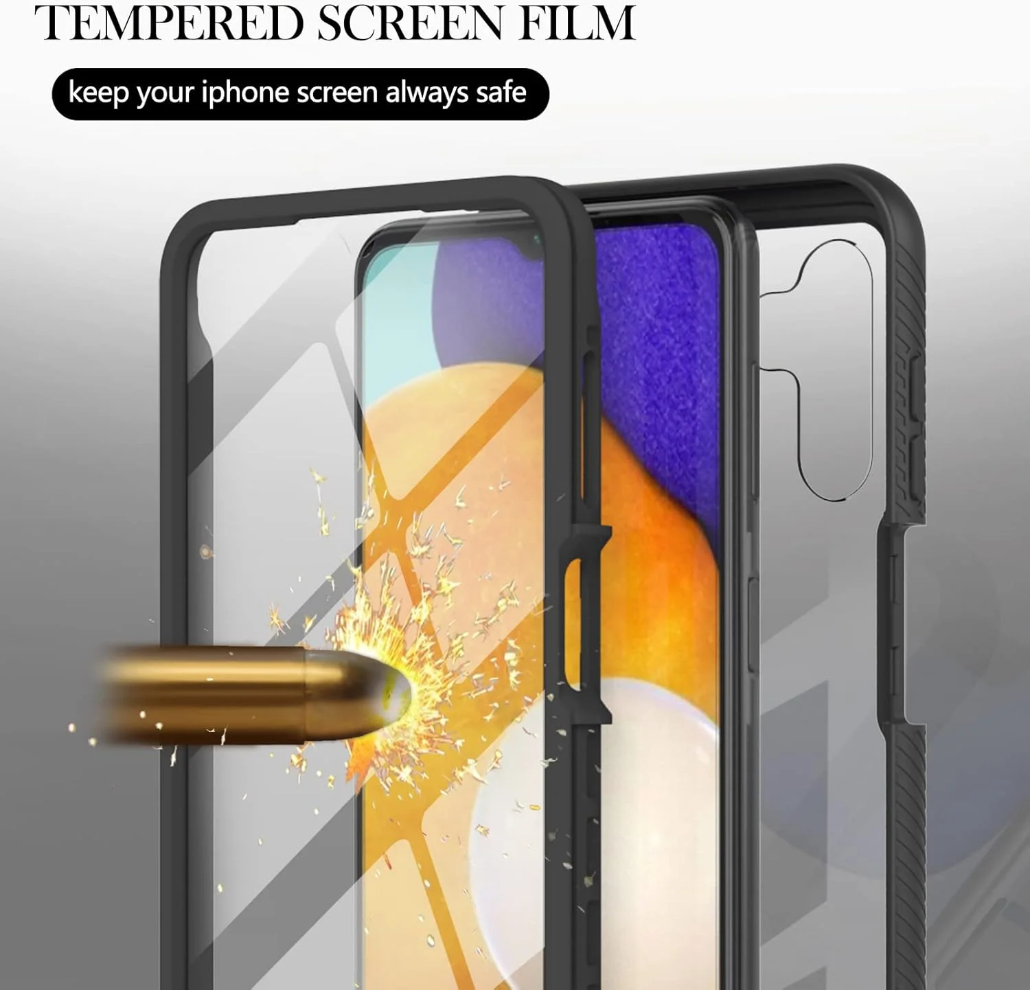 کاور محافظ گوشی RonRun برای گوگل پیکسل 8، با محافظ صفحه نمایش داخلی، محافظت 360 درجه در برابر ضربه، پوشش باریک و مقاوم برای گوگل پیکسل 8 - مشکی