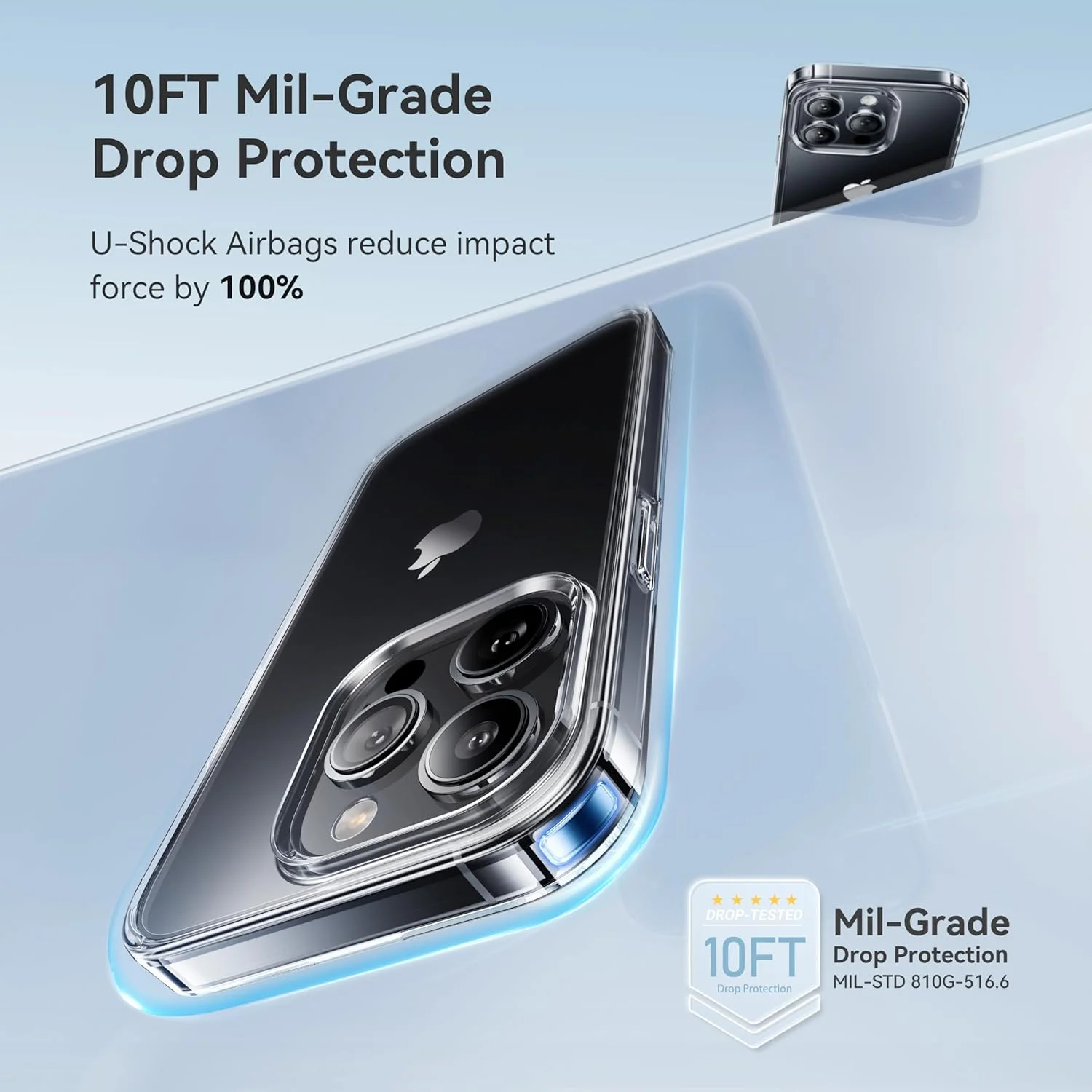 کاور محافظ شفاف کریستالی CASEKOO، طراحی شده برای آیفون 12 پرو مکس، [ضد زردی] [تست شده در برابر سقوط با استاندارد نظامی] کاور باریک و محافظ گوشی 5G 6.7 اینچی 2020، شفاف