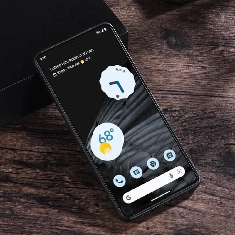 کاور چرمی پریمیوم Zubitech برای پیکسل 8، با قابلیت شارژ بی‌سیم Magsafe، کاور پشتی سخت برای شارژ بی‌سیم Google Pixel Fold، کاور ضد ضربه (پیکسل 8، مشکی)