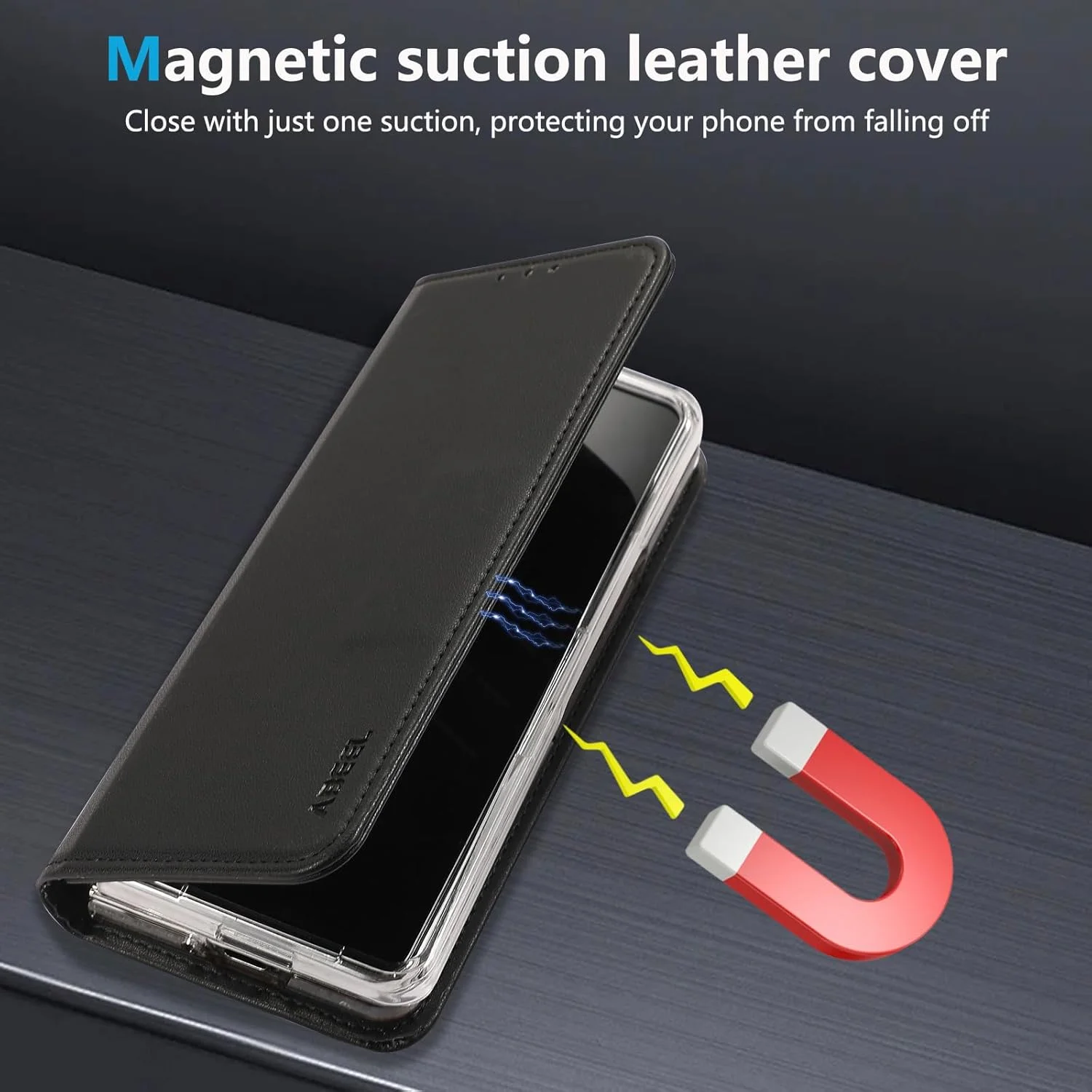 کاور چرمی سازگار با گوگل پیکسل 9 پرو فولد، محافظ TPU سیلیکونی نرم، ضد ضربه، باریک و سبک، کیف پول با جای کارت (مشکی) کاور چرمی سازگار با گوگل پیکسل 9 پرو فولد، محافظ TPU سیلیکونی نرم، ضد ضربه، باریک و سبک، کیف پول با جای کارت (مشکی)