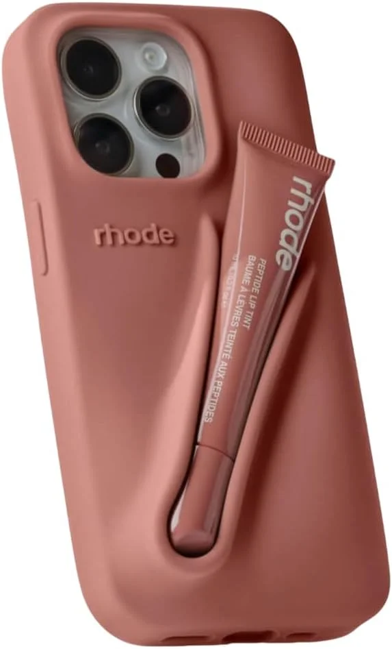 قاب گوشی آیفون 13 به همراه جای بالم لب و بالم لب در بسته بندی اصلی و کیف سیلیکونی شیک (رنگ تست)