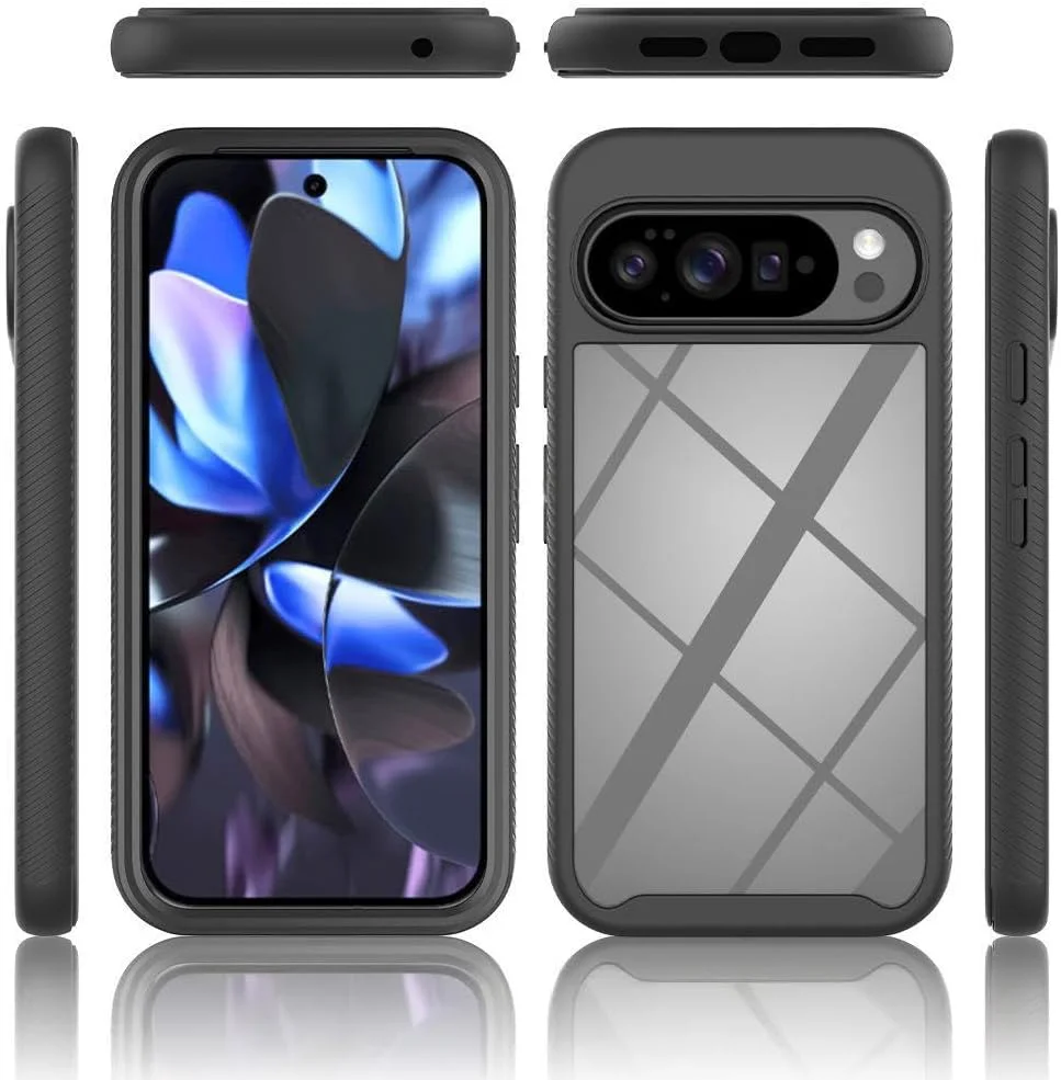 قاب محافظ ضد ضربه، ضد خش و ضد اثر انگشت برای گوگل پیکسل 10 پرو XL (مشکی)