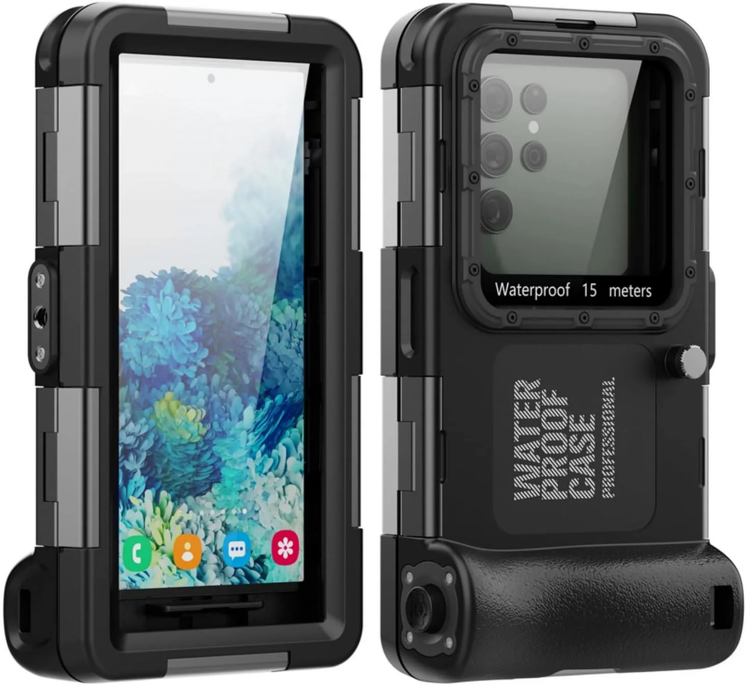 محفظه ضد آب گوشی SKEIDO IP68 برای آیفون 16/15/14/13/12 پرو مکس، سامسونگ S22/S23 و هواوی، مناسب برای غواصی حرفه ای تا عمق 15 متر، شنا، غواصی سطحی و عکاسی در زیر آب