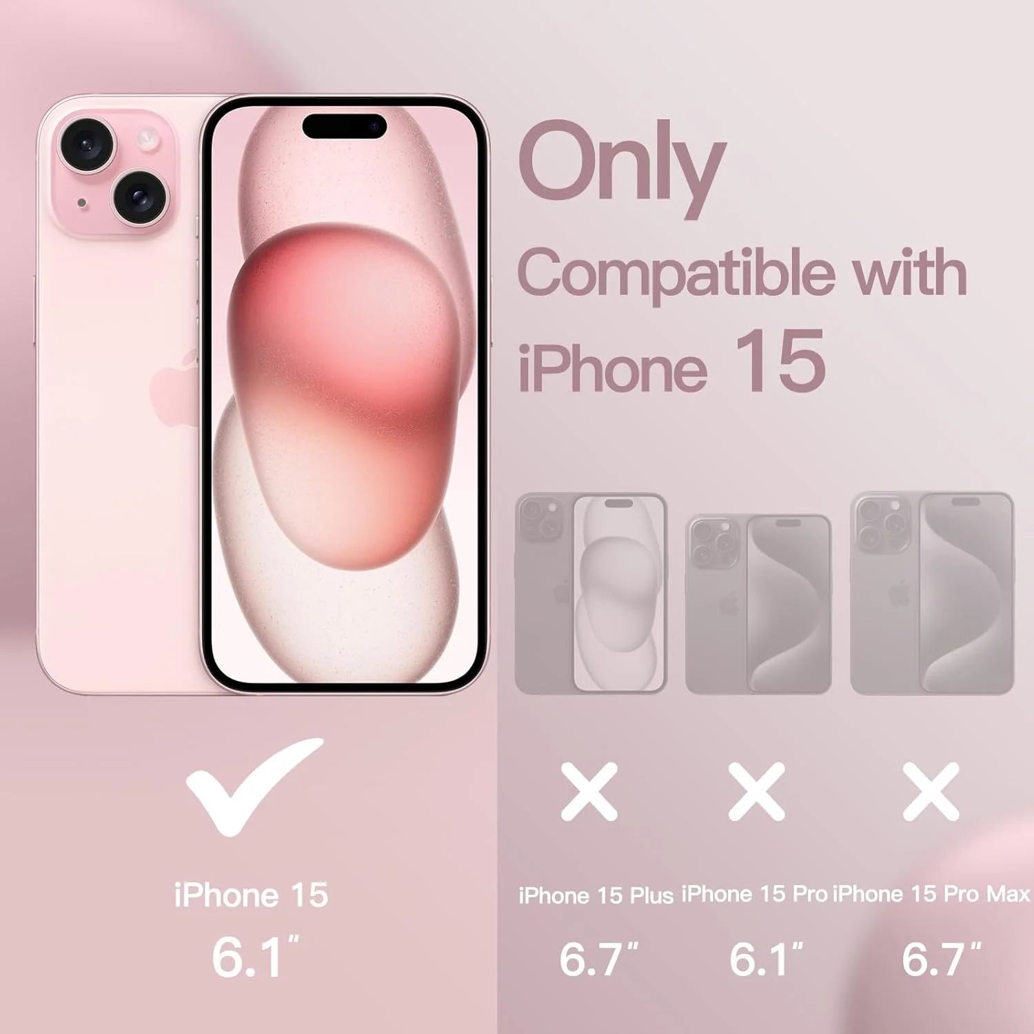 کاور سیلیکونی JETech برای آیفون 15 با صفحه نمایش 6.1 اینچی، محافظ تمام بدنه با بافتی نرم و لطیف، ضد ضربه (صورتی) کاور سیلیکونی JETech برای آیفون 15 با صفحه نمایش 6.1 اینچی، محافظ تمام بدنه با بافتی نرم و لطیف، ضد ضربه (صورتی)