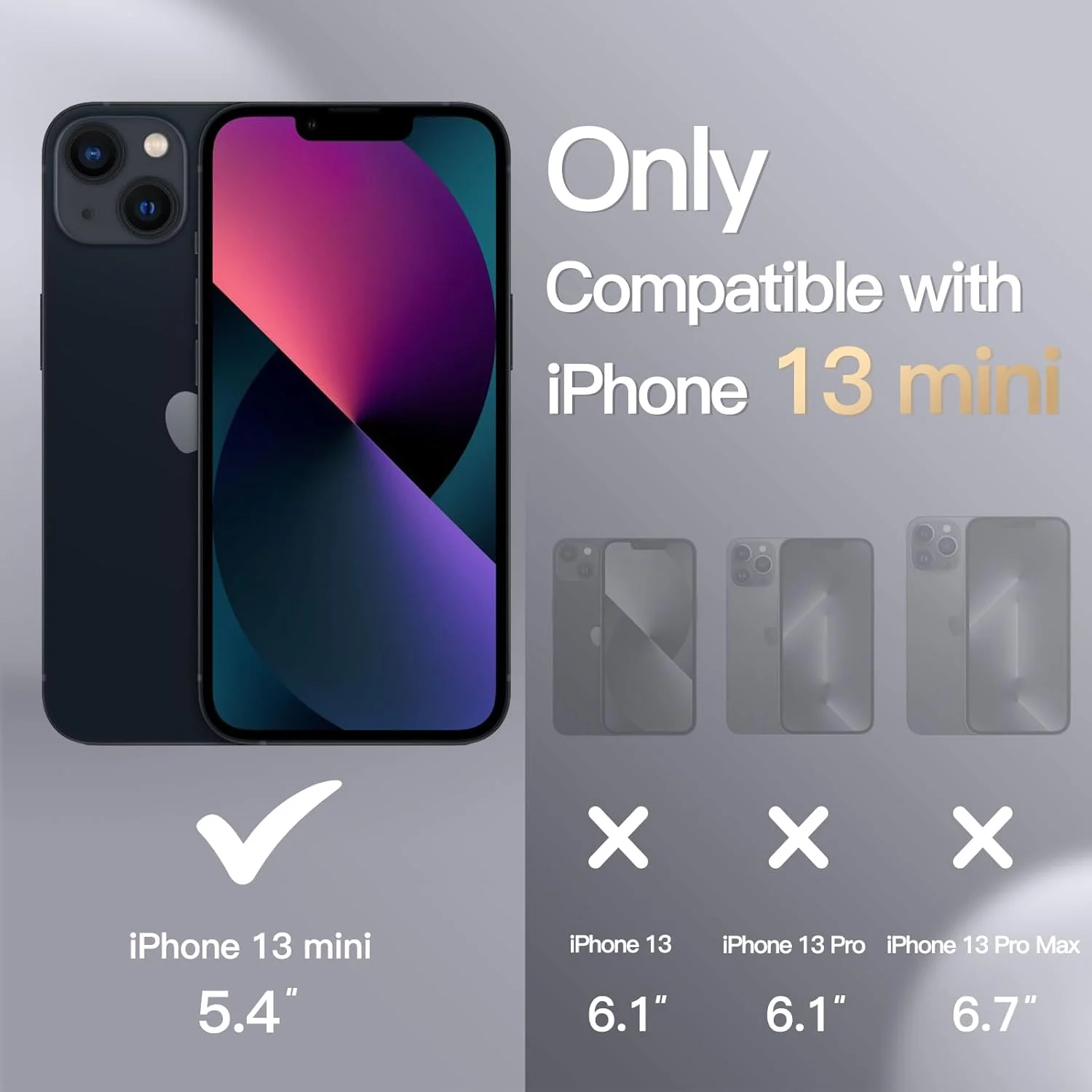 کاور سیلیکونی JETech برای آیفون 13 مینی 5.4 اینچی، با پوشش کامل و محافظت از بدنه، ضد ضربه و دارای آستر میکروفیبر (مشکی)