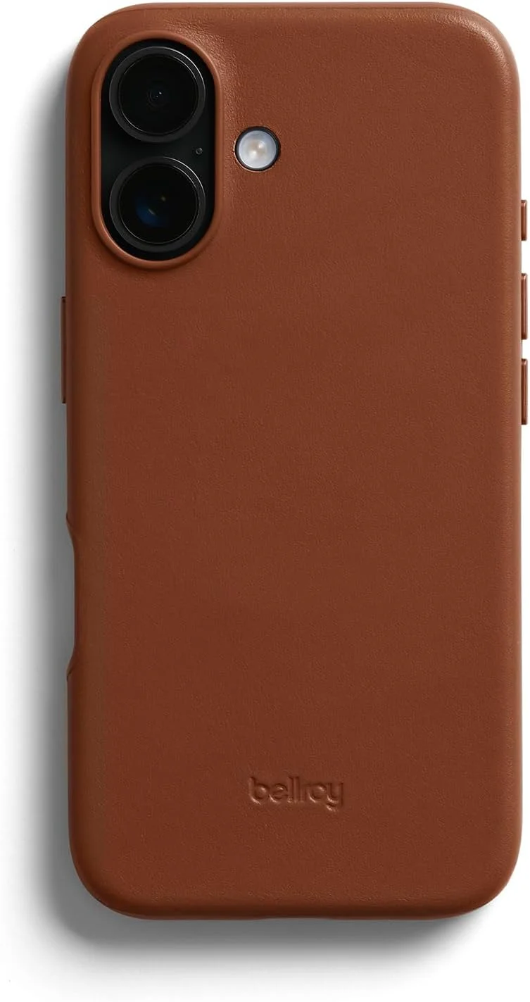 قاب چرمی بلروی برای آیفون 16 - رنگ Sienna قاب چرمی بلروی برای آیفون 16 - رنگ Sienna