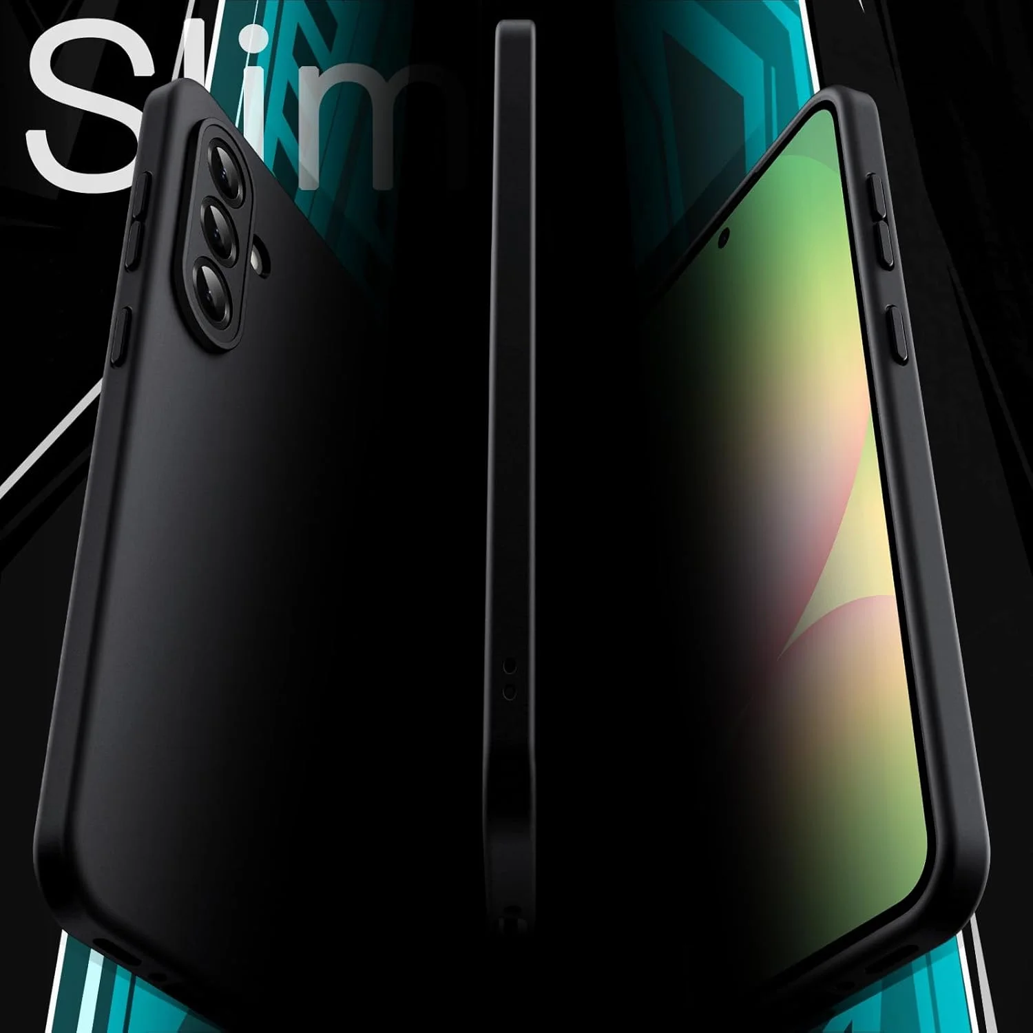 کاور محافظ باریک JETech برای گوشی سامسونگ گلکسی A56 5G، محافظت کامل لنز دوربین، کاور محافظ نازک TPU نرم با پوشش مات، ضد ضربه (مشکی)