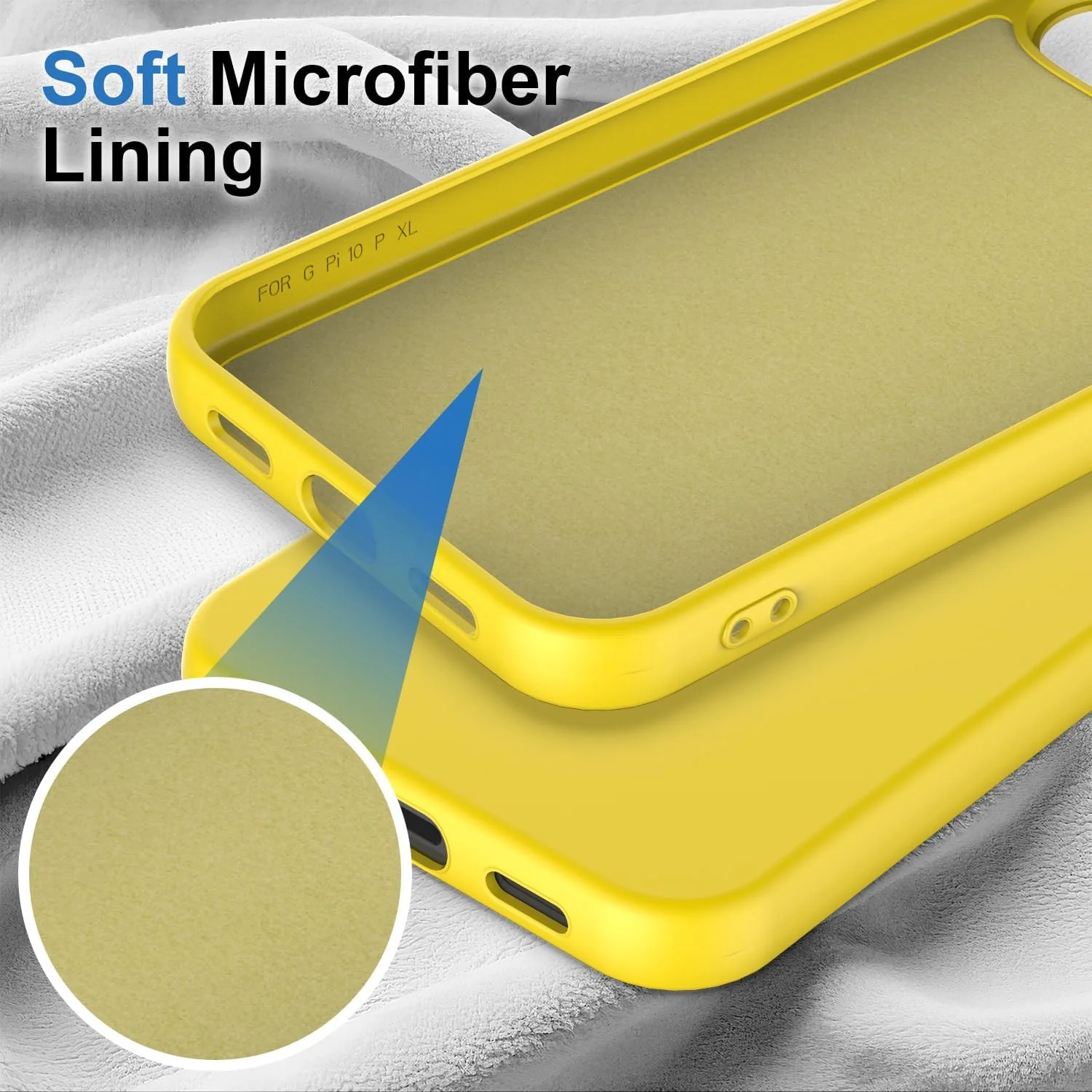 قاب محافظ 4 در 1 برای گوگل پیکسل 10 پرو ایکس ال به همراه 2 محافظ صفحه نمایش شیشه ای و 1 محافظ لنز دوربین، قاب سیلیکونی با پوشش داخلی میکروفایبر نرم، محافظت ضد ضربه - زرد