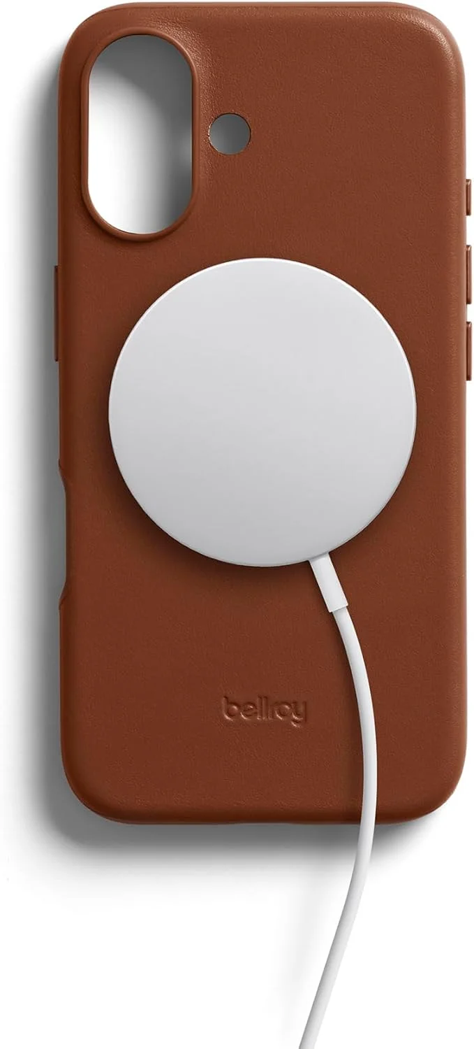 قاب چرمی بلروی برای آیفون 16 - رنگ Sienna
