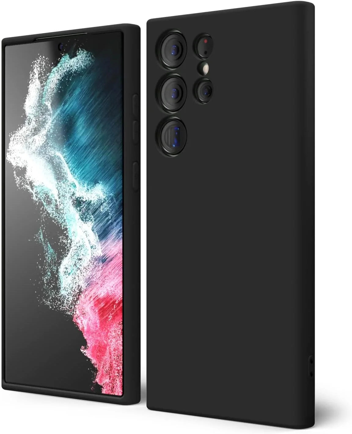 کاور سیلیکونی گوشی سامسونگ گلکسی S22 Ultra، قاب محافظ گوشی، کاور گوشی با روکش مات ژله ای لاستیکی نرم طراحی شده برای سامسونگ گلکسی S22 Ultra 6.8 اینچ (مشکی) کاور سیلیکونی گوشی سامسونگ گلکسی S22 Ultra، قاب محافظ گوشی، کاور گوشی با روکش مات ژله ای لاستیکی نرم طراحی شده برای سامسونگ گلکسی S22 Ultra 6.8 اینچ (مشکی)