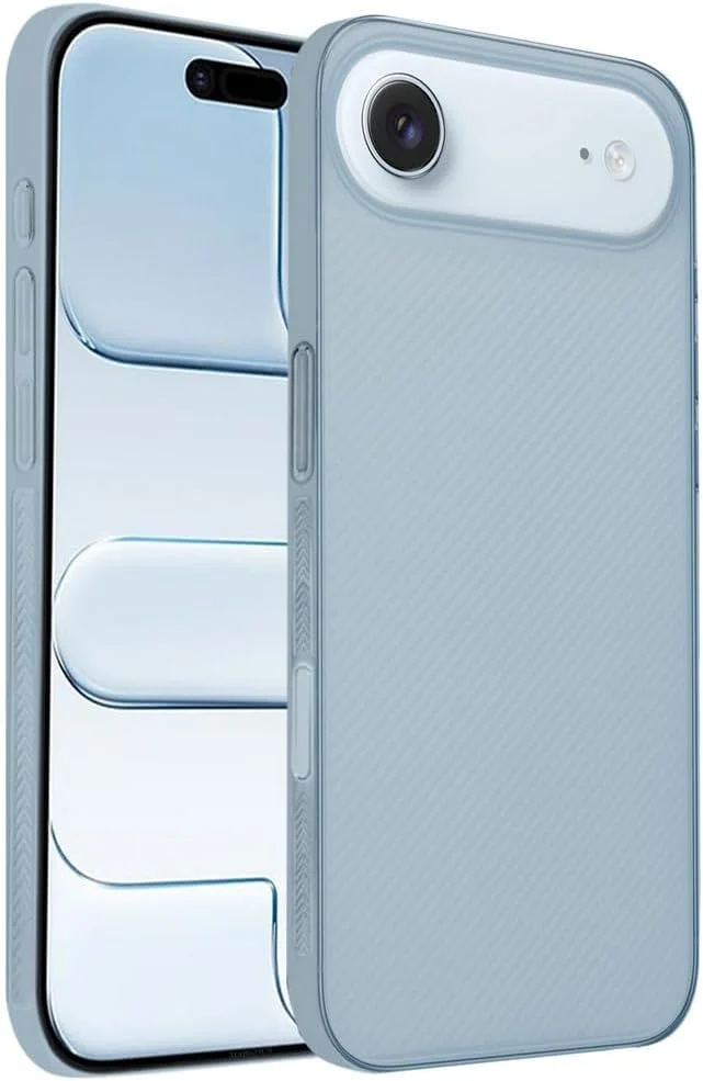 کاور ایر مارگون برای آیفون 17، سری ایر اسکین با بامپر محافظتی کامل، فوق العاده باریک 0.3 میلی متر، وزن سبک 4 گرم (آبی روشن، آی پی 17 ایر)