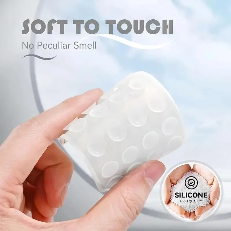 پایه نگهدارنده گوشی سیلیکونی چسبی Guci، هولدر لوازم جانبی موبایل بدون نیاز به دست برای سلفی و فیلم || استیکرهای گیره فنجانی گوشی روی دیوار (صورتی پاستیلی)