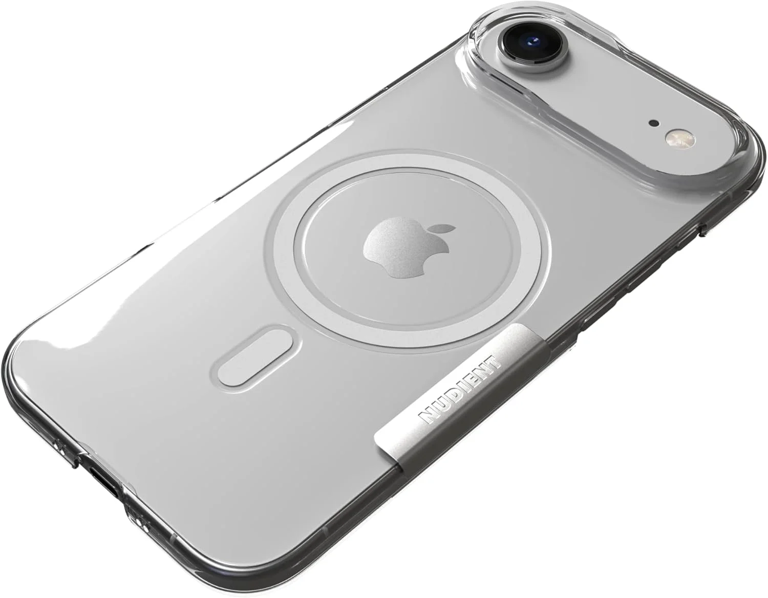 قاب محافظ باریک Nudient با MagSafe برای اپل آیفون ۱۷ Air 6.6 اینچ ۲۰۲۵ | فوق العاده باریک ۱ میلی متری، سبک وزن، برش دقیق، ضد خش، سازگار با محیط زیست، بافت مات، شارژ بی سیم - شفاف