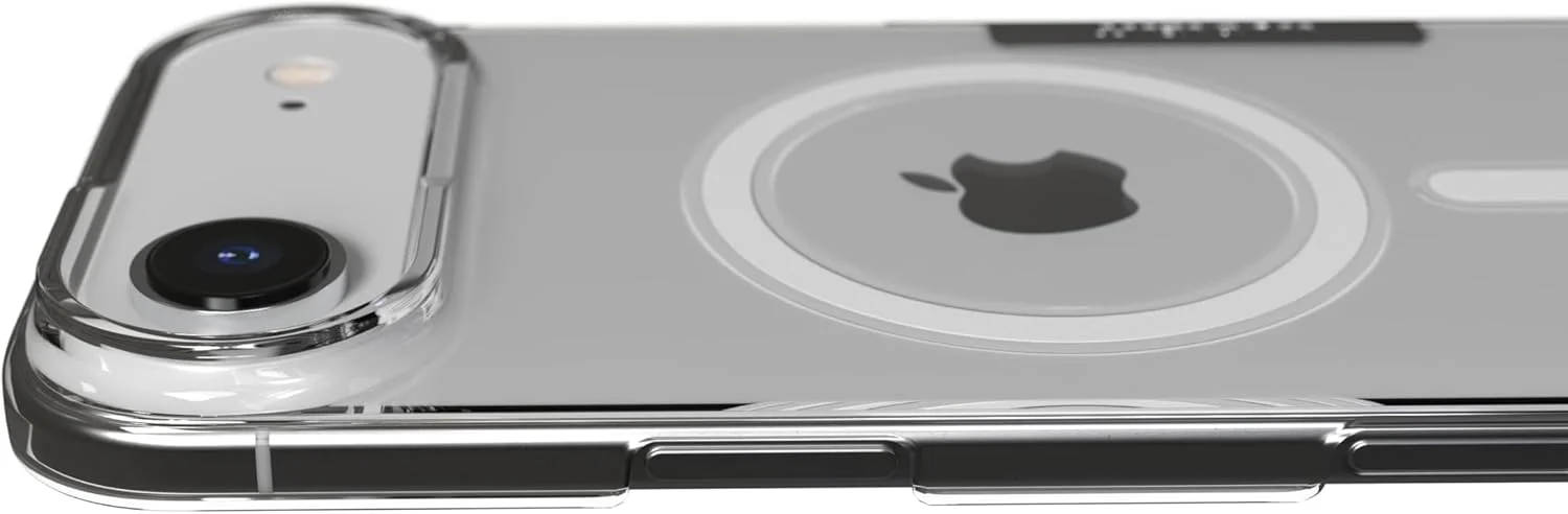 قاب محافظ باریک Nudient با MagSafe برای اپل آیفون ۱۷ Air 6.6 اینچ ۲۰۲۵ | فوق العاده باریک ۱ میلی متری، سبک وزن، برش دقیق، ضد خش، سازگار با محیط زیست، بافت مات، شارژ بی سیم - شفاف