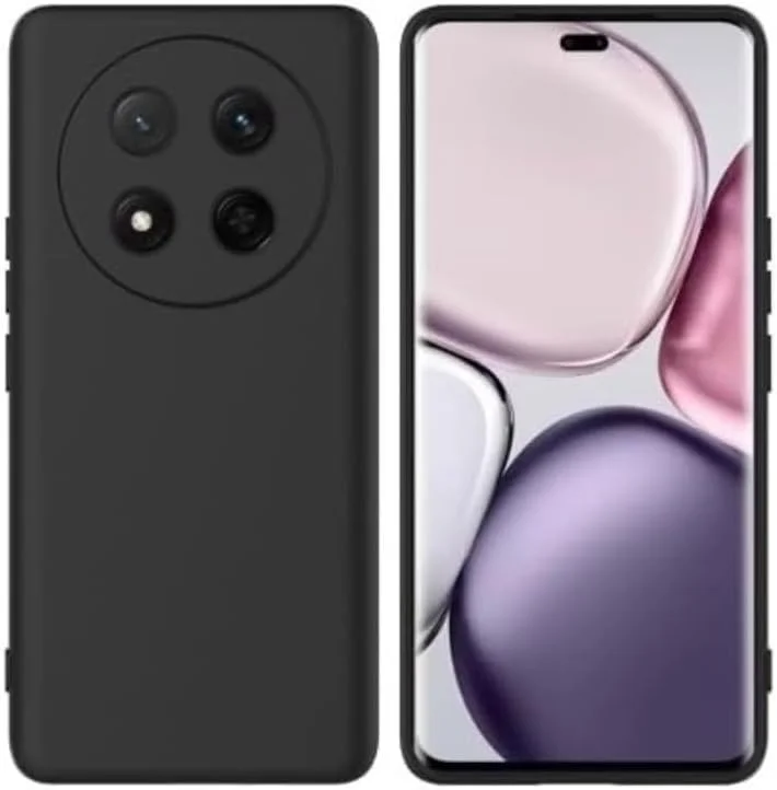 قاب محافظ سیلیکونی ضد خش و ضد ضربه برای گوشی آنر X9c، با طراحی باریک و لطیف - مشکی مات