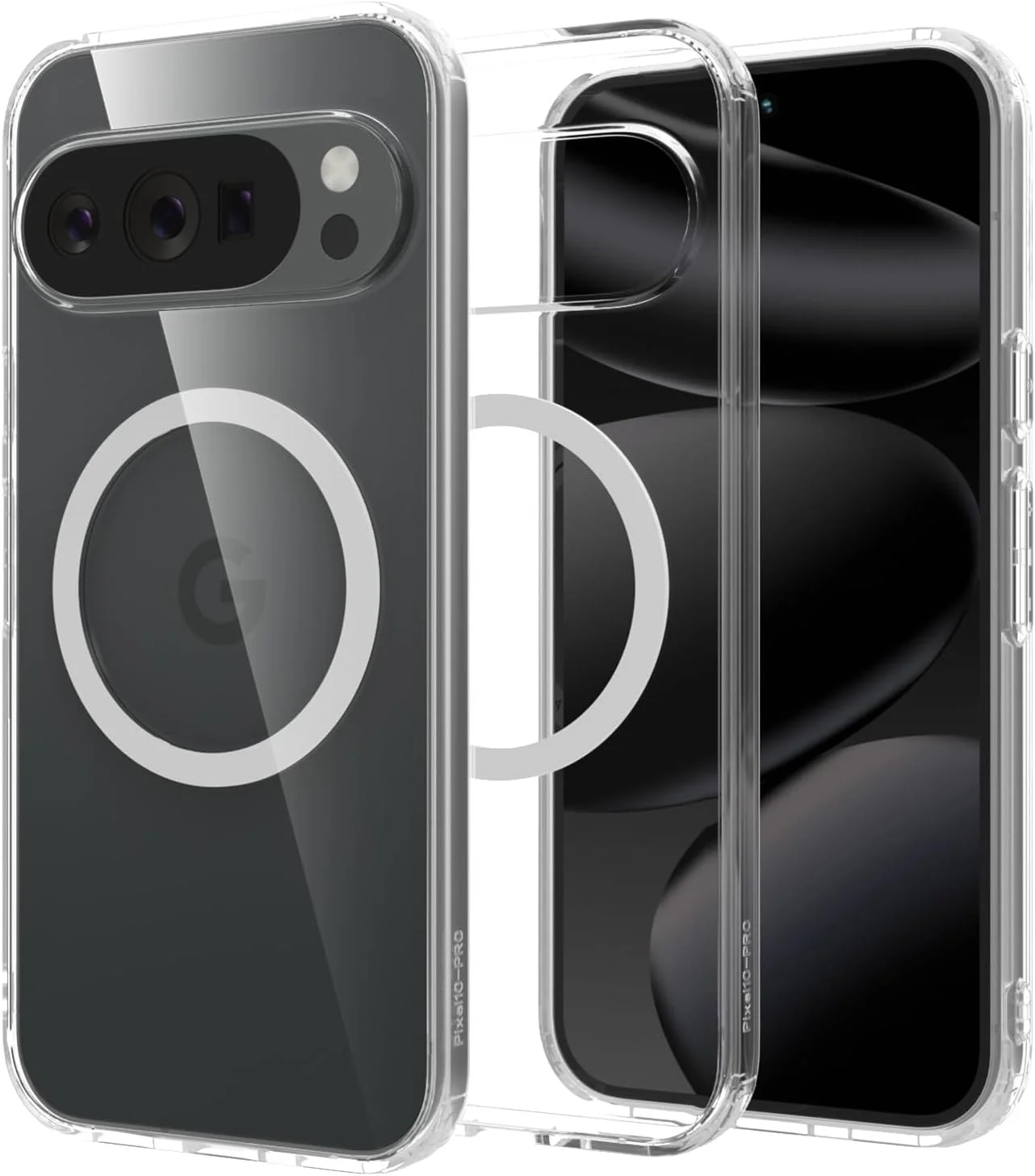 قاب مغناطیسی برای گوگل پیکسل 10 پرو XL - [سازگار با Mag-Safe] [مگنت قدرتمند N56] [محافظت درجه نظامی] [ضد ضربه و باریک] کاور شفاف گوشی (شفاف)