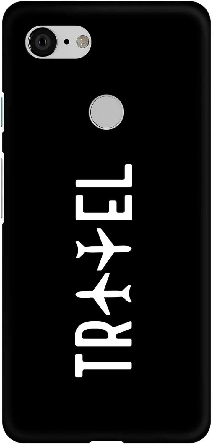 قاب محافظ گوشی گوگل پیکسل 3 مدل Slim Snap Basic Series با طراحی سفارشی، پوشش سخت PC با روکش مات - طرح مسافرت