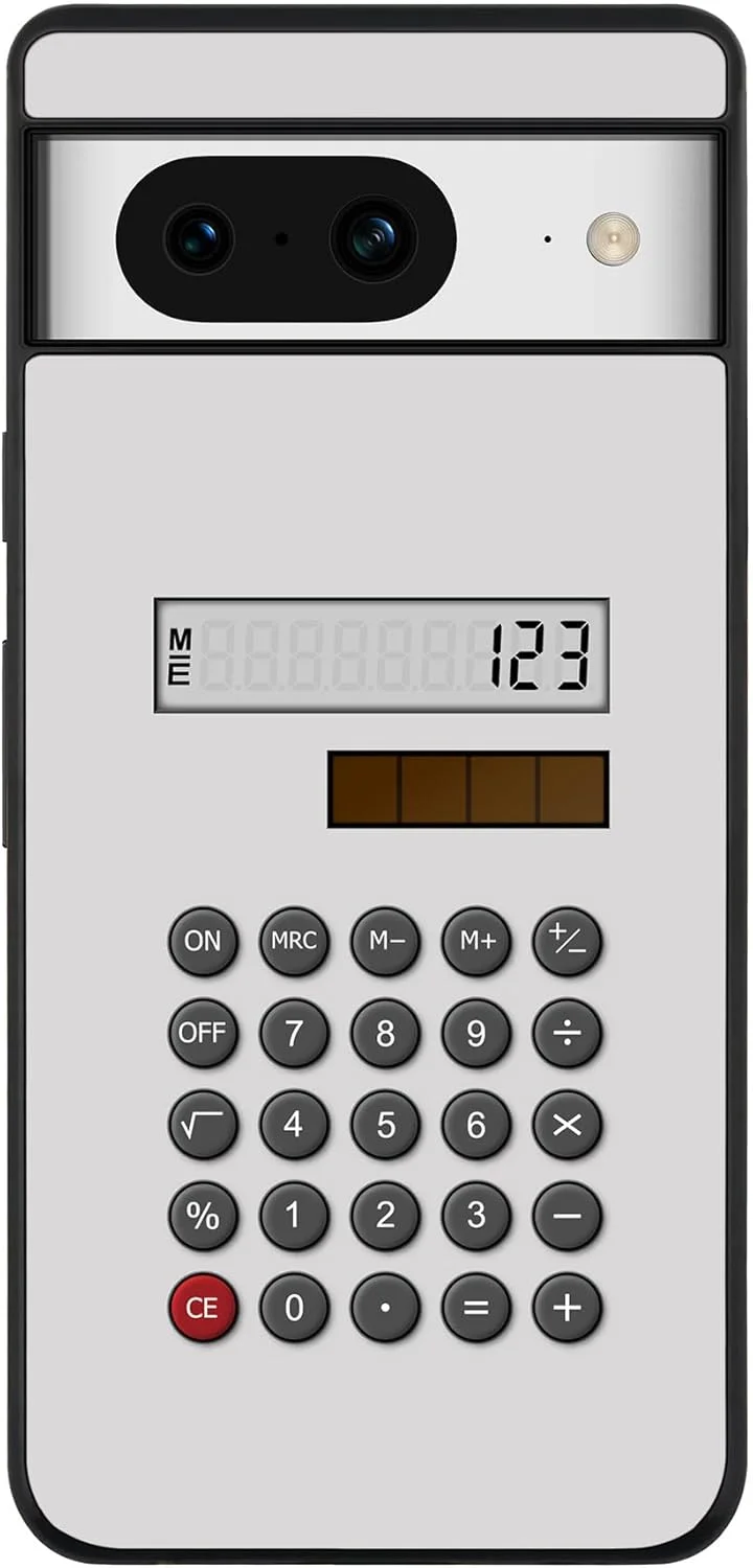 قاب محافظ لبه مشکی مقاوم برای گوگل پیکسل 8، باریک، انعطاف پذیر، ضد ضربه - طرح Calc (سفید) قاب محافظ لبه مشکی مقاوم برای گوگل پیکسل 8، باریک، انعطاف پذیر، ضد ضربه - طرح Calc (سفید)