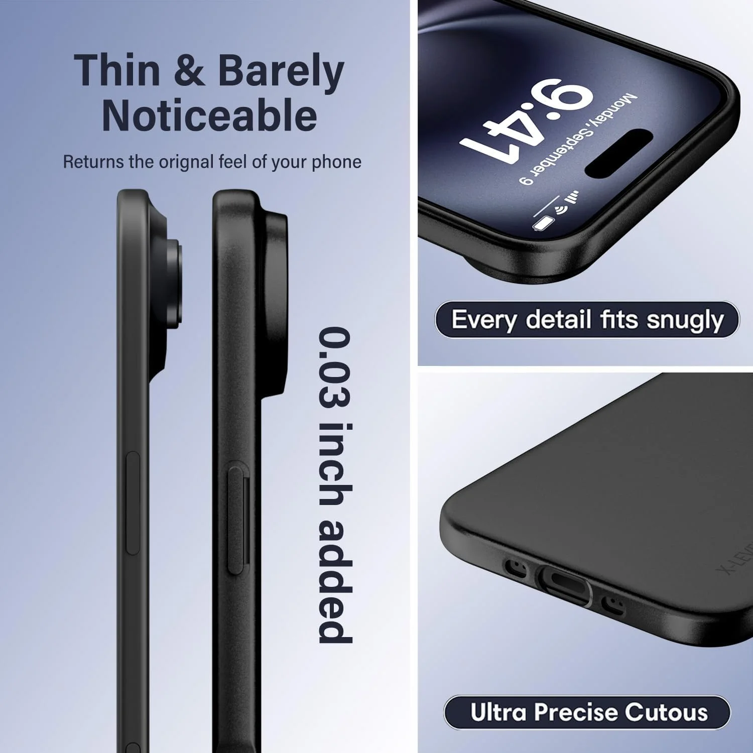 کاور محافظ گوشی آیفون ایر X-Level، فوق العاده باریک، لمس نرم و ابریشمی، جنس TPU، مناسب برای خانم ها و آقایان، سبک وزن، ضد لغزش و ضد ضربه، مشکی کاور محافظ گوشی آیفون ایر X-Level، فوق العاده باریک، لمس نرم و ابریشمی، جنس TPU، مناسب برای خانم ها و آقایان، سبک وزن، ضد لغزش و ضد ضربه، مشکی