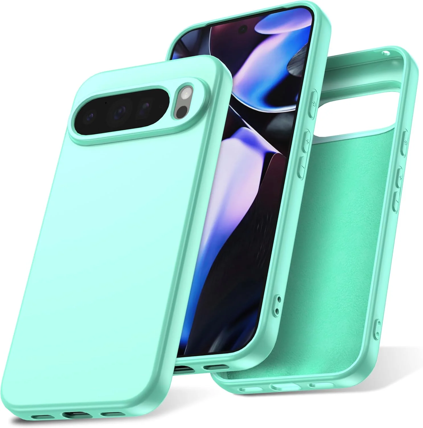 قاب سیلیکونی نرم و ضد ضربه Watana Google Pixel 10 Pro XL با پوشش داخلی میکروفایبر، ضد لغزش، رنگ سبز نعنایی قاب سیلیکونی نرم و ضد ضربه Watana Google Pixel 10 Pro XL با پوشش داخلی میکروفایبر، ضد لغزش، رنگ سبز نعنایی