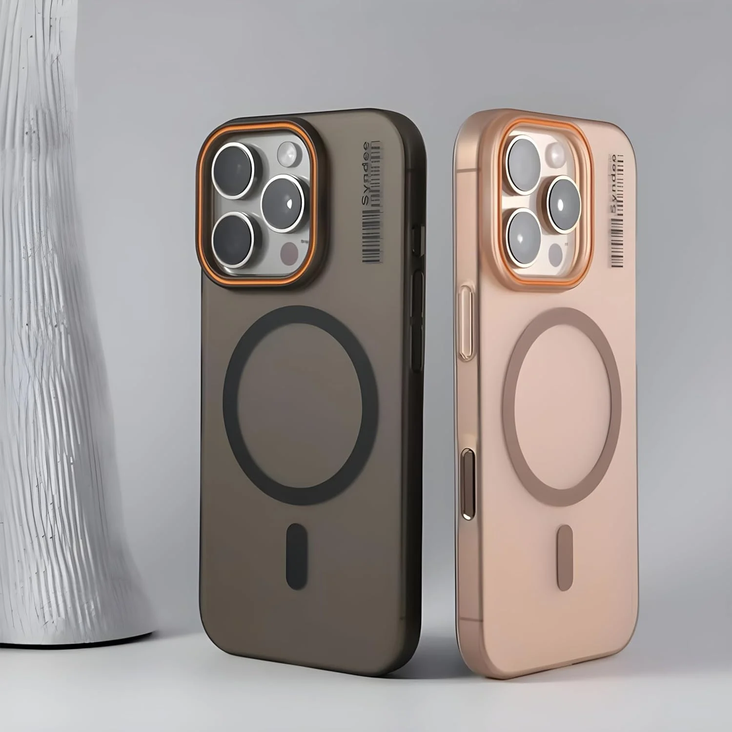 قاب گوشی بارکدی فوق العاده نازک و مات Next Store سازگار با آیفون 15 پرو مکس، کاور سخت PC نیمه شفاف با شارژ بی سیم مغناطیسی (خاکستری) قاب گوشی بارکدی فوق العاده نازک و مات Next Store سازگار با آیفون 15 پرو مکس، کاور سخت PC نیمه شفاف با شارژ بی سیم مغناطیسی (خاکستری)