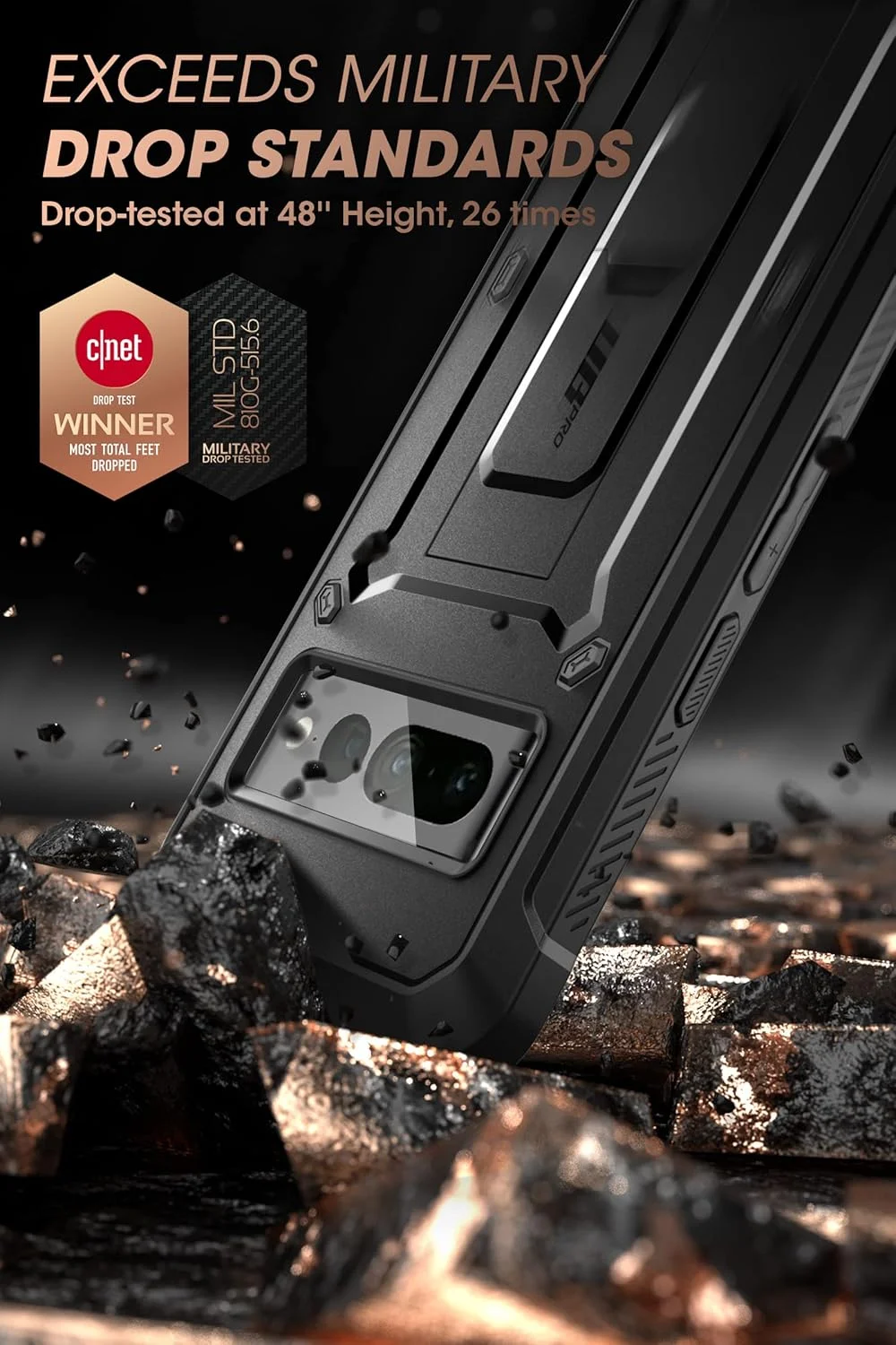 کاور محافظ SUPCASE مدل Unicorn Beetle Pro مناسب برای گوشی گوگل پیکسل 6 پرو 5G به همراه گیره کمری و محافظ صفحه نمایش داخلی - مشکی کاور محافظ SUPCASE مدل Unicorn Beetle Pro مناسب برای گوشی گوگل پیکسل 6 پرو 5G به همراه گیره کمری و محافظ صفحه نمایش داخلی - مشکی