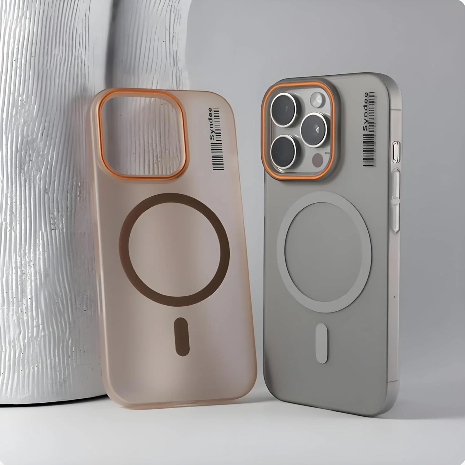 قاب گوشی بارکدی فوق العاده نازک و مات Next Store سازگار با آیفون 15 پرو مکس، کاور سخت PC نیمه شفاف با شارژ بی سیم مغناطیسی (خاکستری) قاب گوشی بارکدی فوق العاده نازک و مات Next Store سازگار با آیفون 15 پرو مکس، کاور سخت PC نیمه شفاف با شارژ بی سیم مغناطیسی (خاکستری)