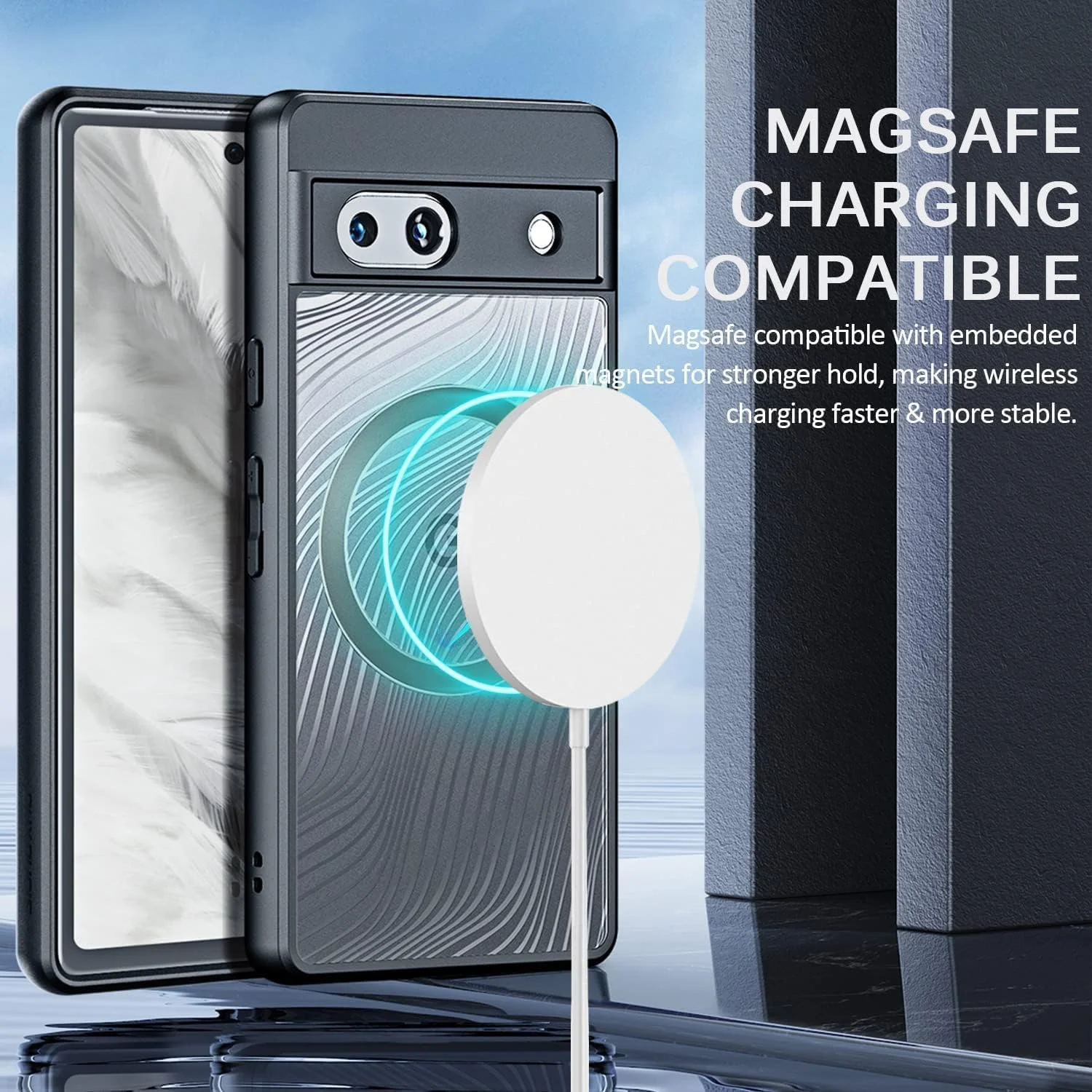 کاور محافظ سازگار با گوگل پیکسل 7A، کاور شارژ مگسیف برای پیکسل 7A، کاور محافظ باریک، مات، ضد اثر انگشت و ضد ضربه برای پیکسل 7A، مشکی کاور محافظ سازگار با گوگل پیکسل 7A، کاور شارژ مگسیف برای پیکسل 7A، کاور محافظ باریک، مات، ضد اثر انگشت و ضد ضربه برای پیکسل 7A، مشکی