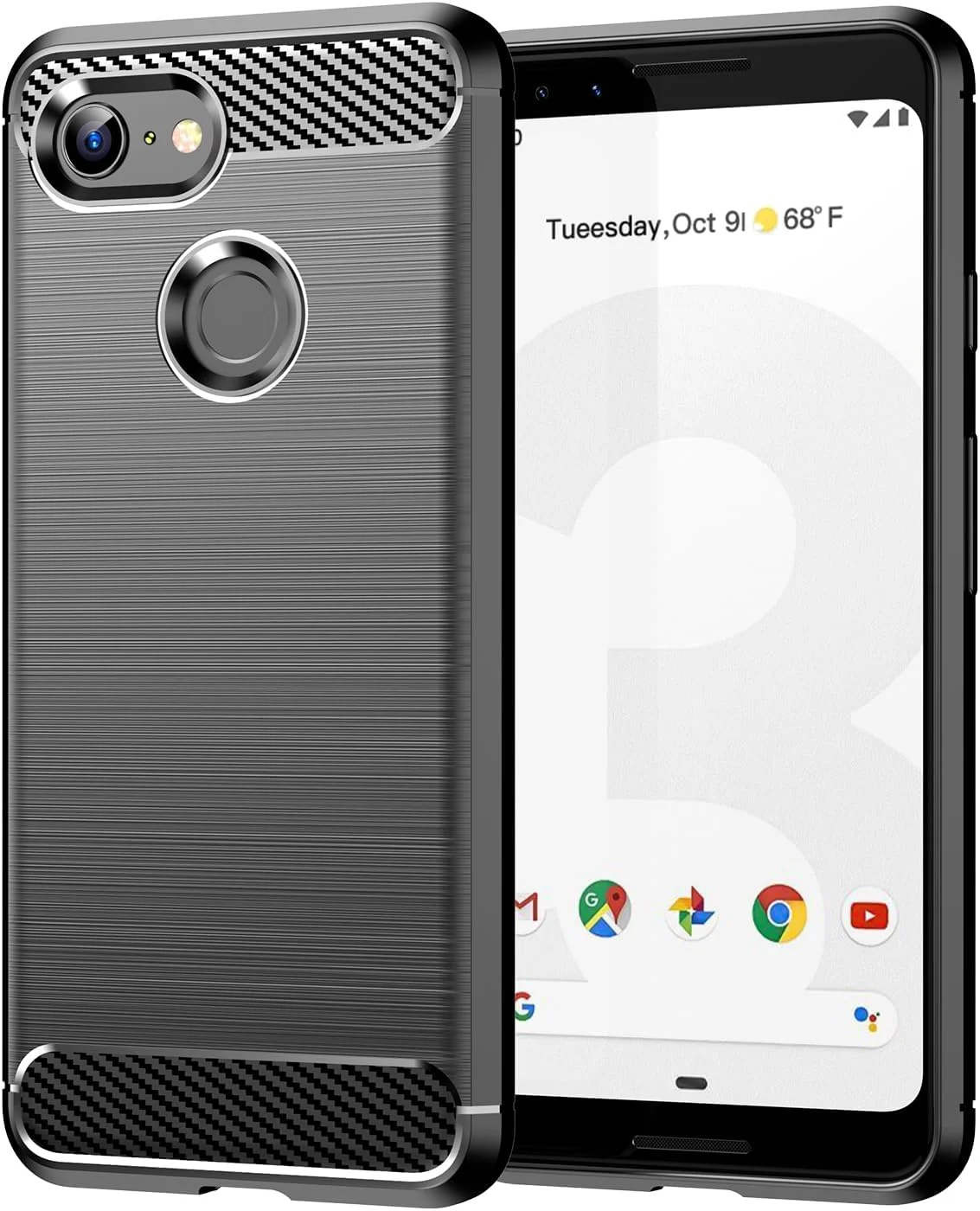 کاور محافظ گوشی GTBDEKI مناسب برای گوگل پیکسل 3A XL، کاور سیلیکونی TPU نرم و مقاوم در برابر ضربه با فیبر کربن برای گوشی گوگل پیکسل 3A XL - مشکی کاور محافظ گوشی GTBDEKI مناسب برای گوگل پیکسل 3A XL، کاور سیلیکونی TPU نرم و مقاوم در برابر ضربه با فیبر کربن برای گوشی گوگل پیکسل 3A XL - مشکی