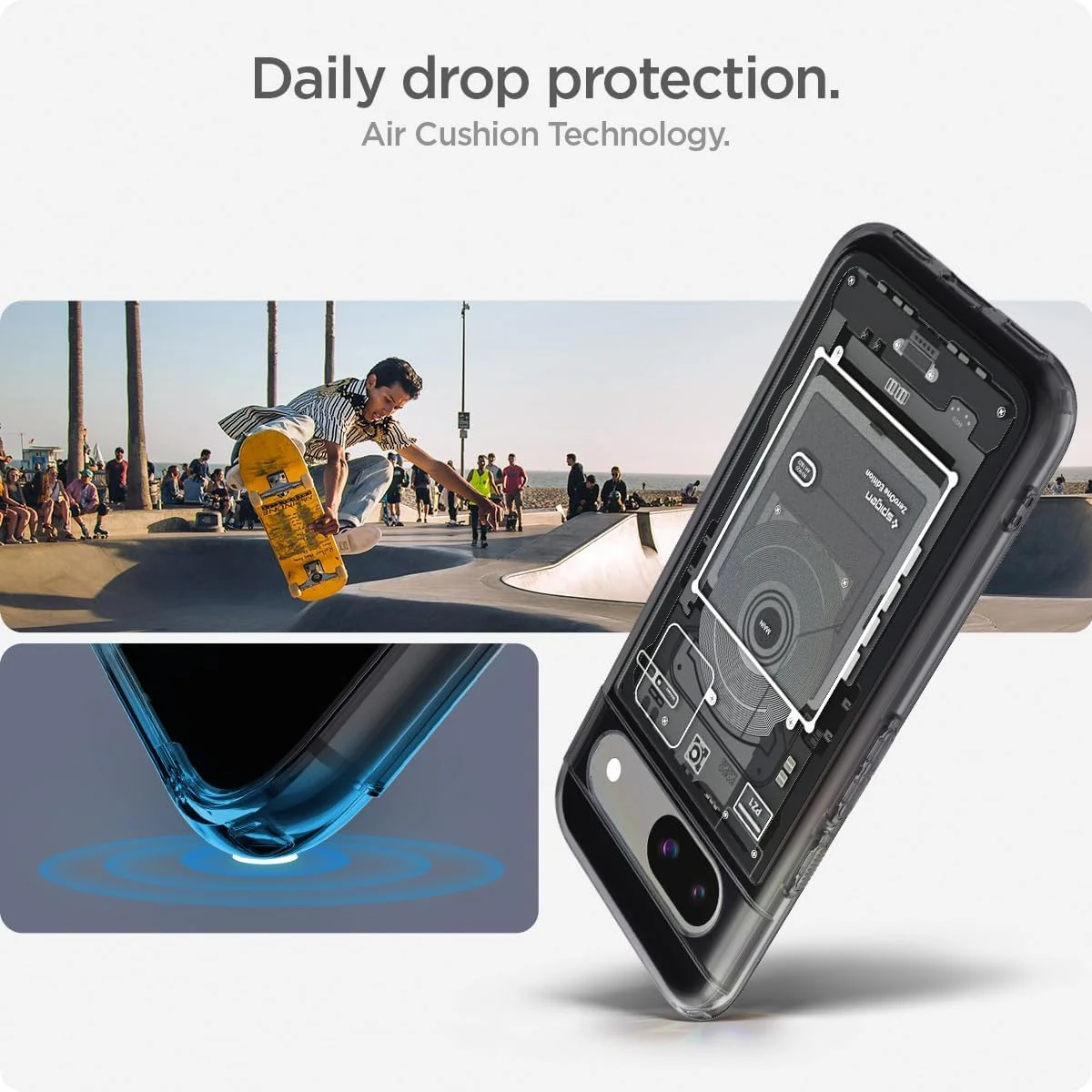 کاور محافظ باریک Spigen Ultra Hybrid مناسب برای گوشی Google Pixel 8a - طرح Zero One کاور محافظ باریک Spigen Ultra Hybrid مناسب برای گوشی Google Pixel 8a - طرح Zero One